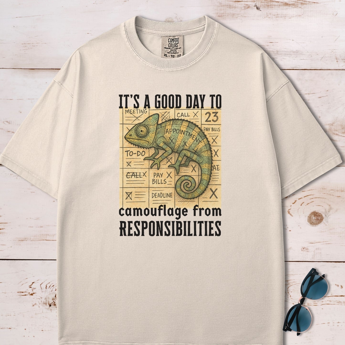 Chameleon Camouflage from Responsibilities T-Shirt