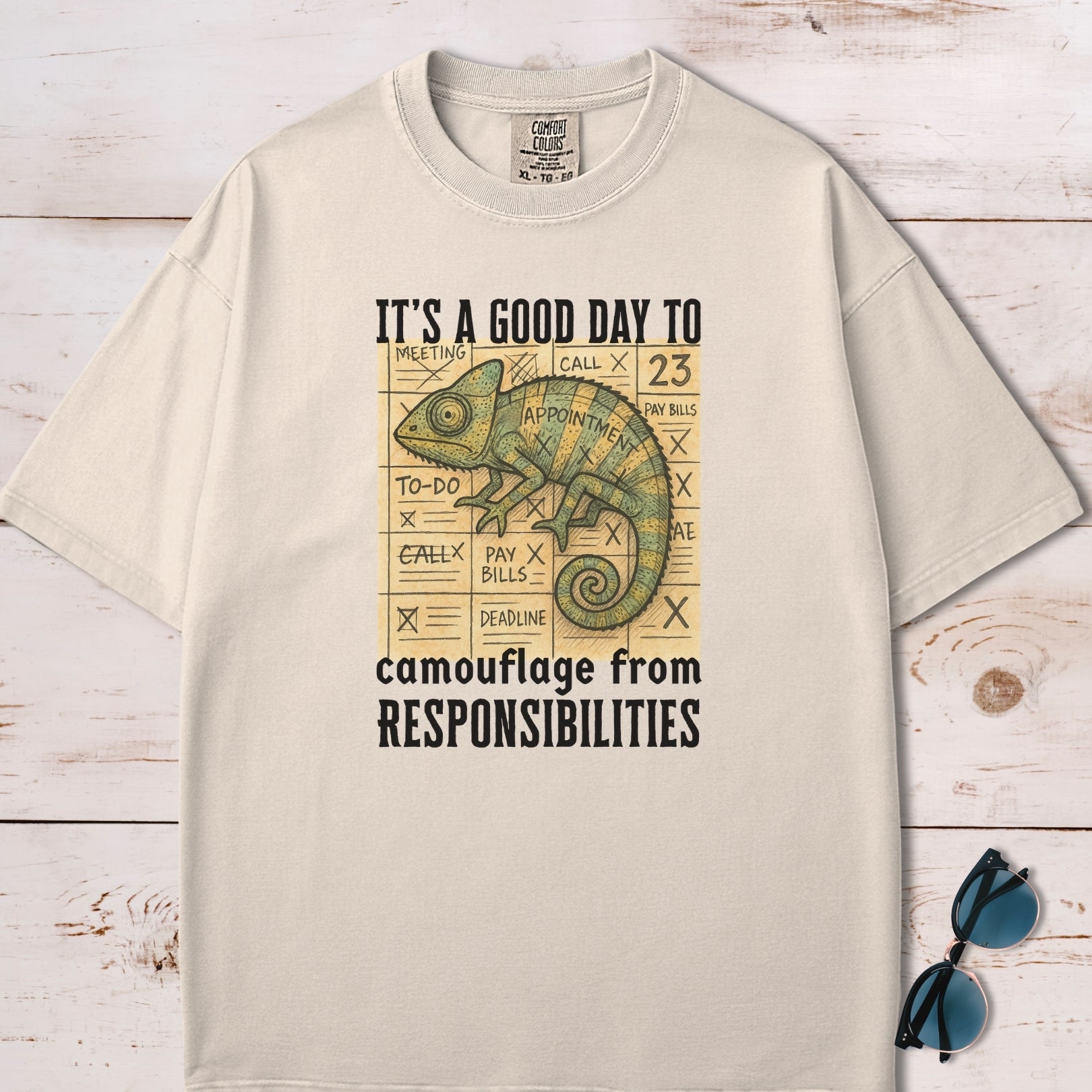 Chameleon Camouflage from Responsibilities T-Shirt