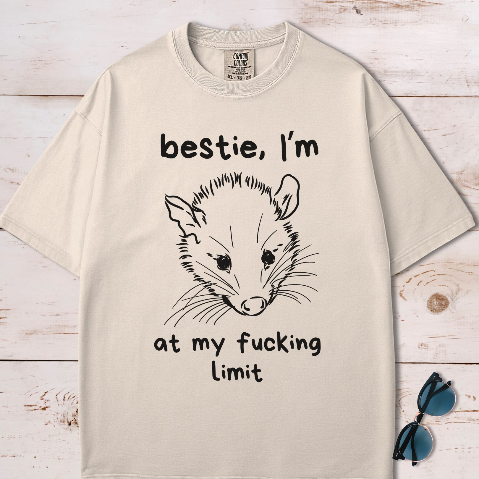 Bestie I'm At My Fucking Limit Possum T-Shirt