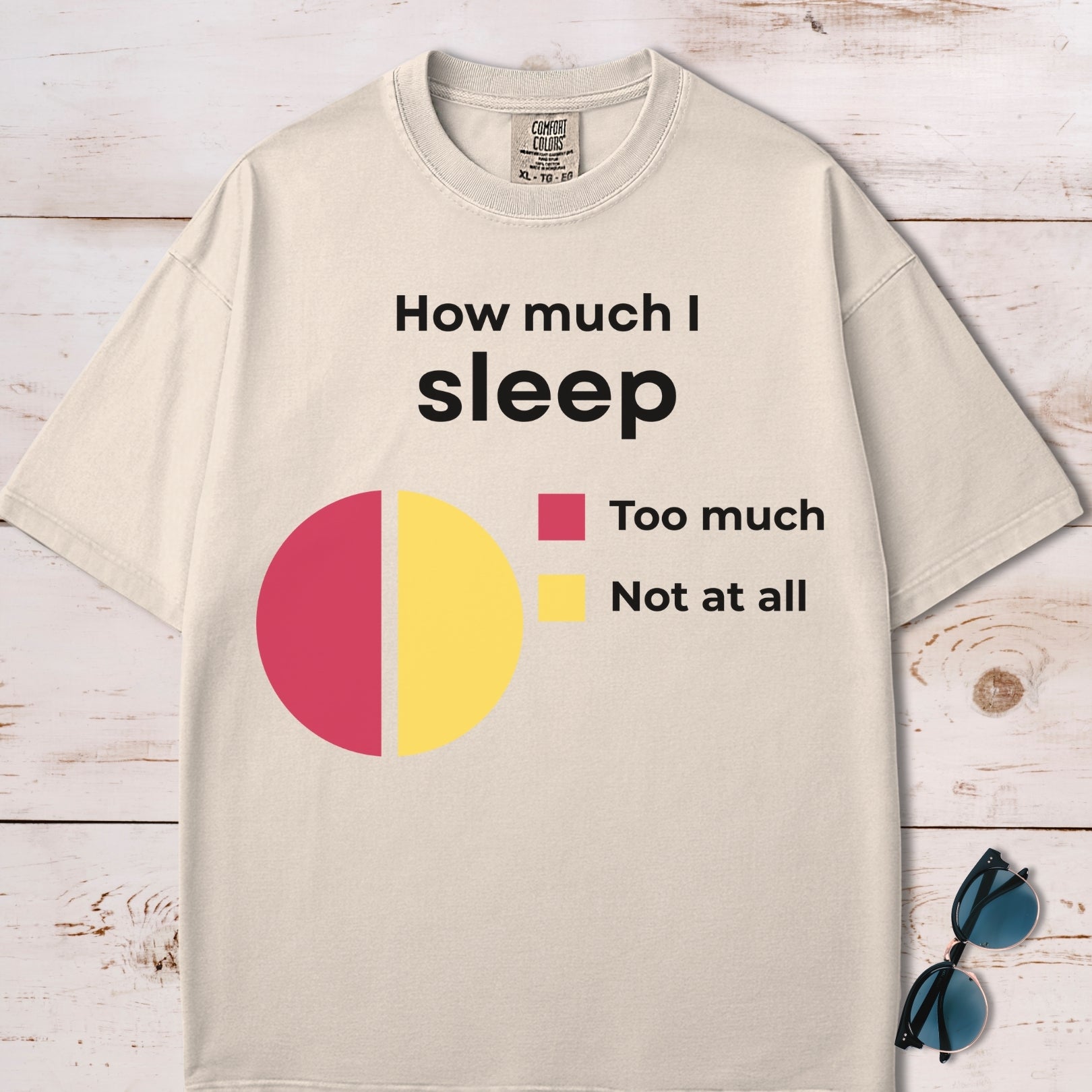 How Much I Sleep Funny Chart T-Shirt
