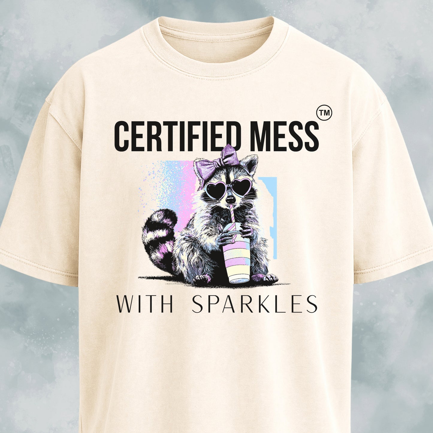 Certified Mess With Sparkles Raccoon T-Shirt