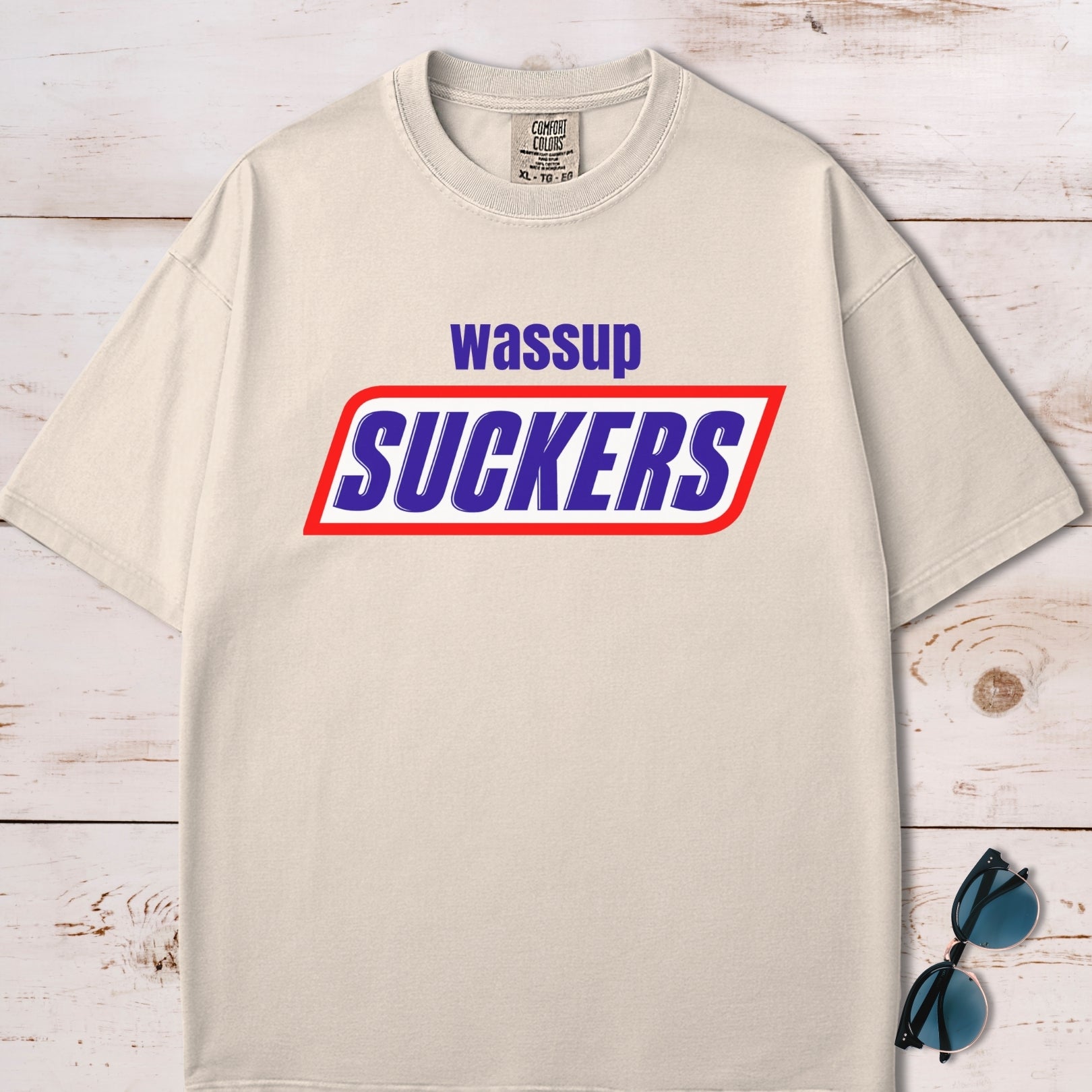 Wassup Suckers Logo Parody T-Shirt
