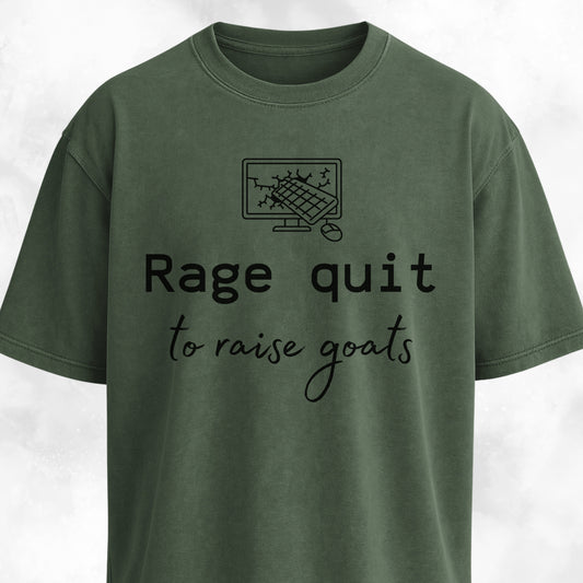 Rage Quit To Raise Goats Dev Plan B T-Shirt