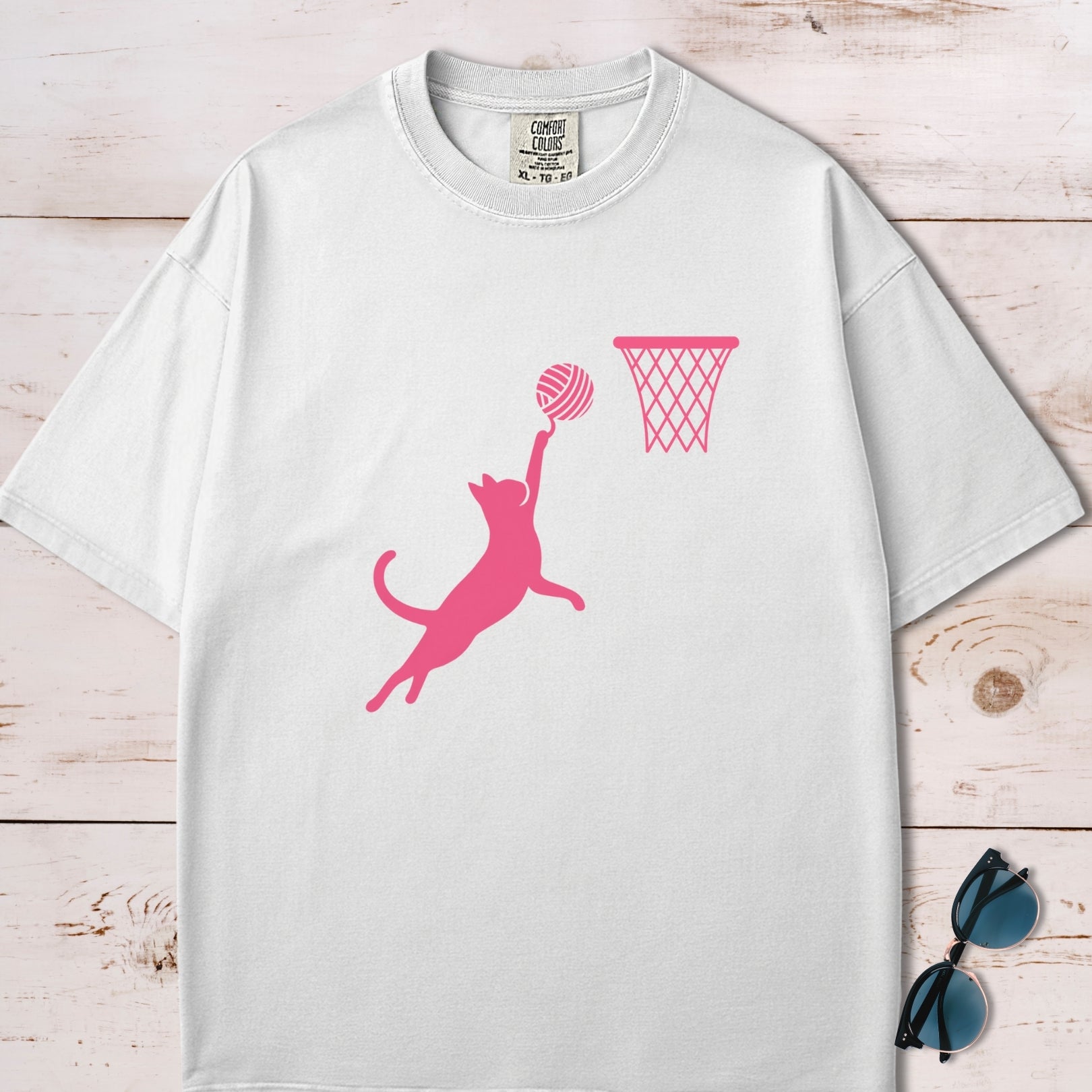 Cat Slam Dunk T-Shirt