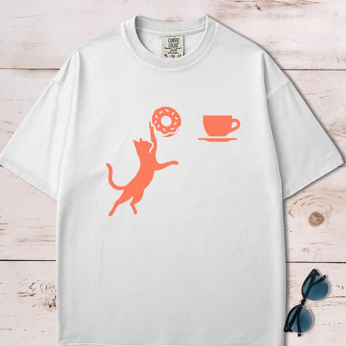 Donut Slam Dunk Cat T-Shirt