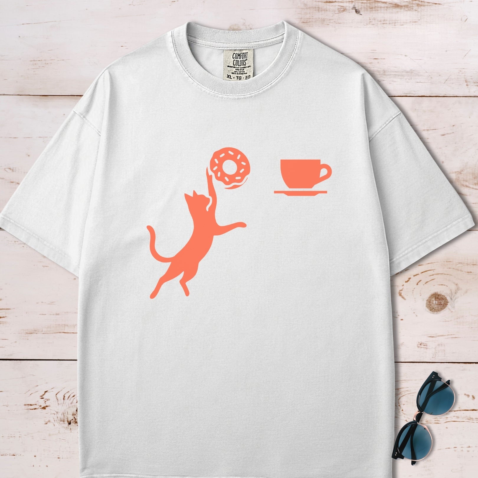 Donut Slam Dunk Cat T-Shirt