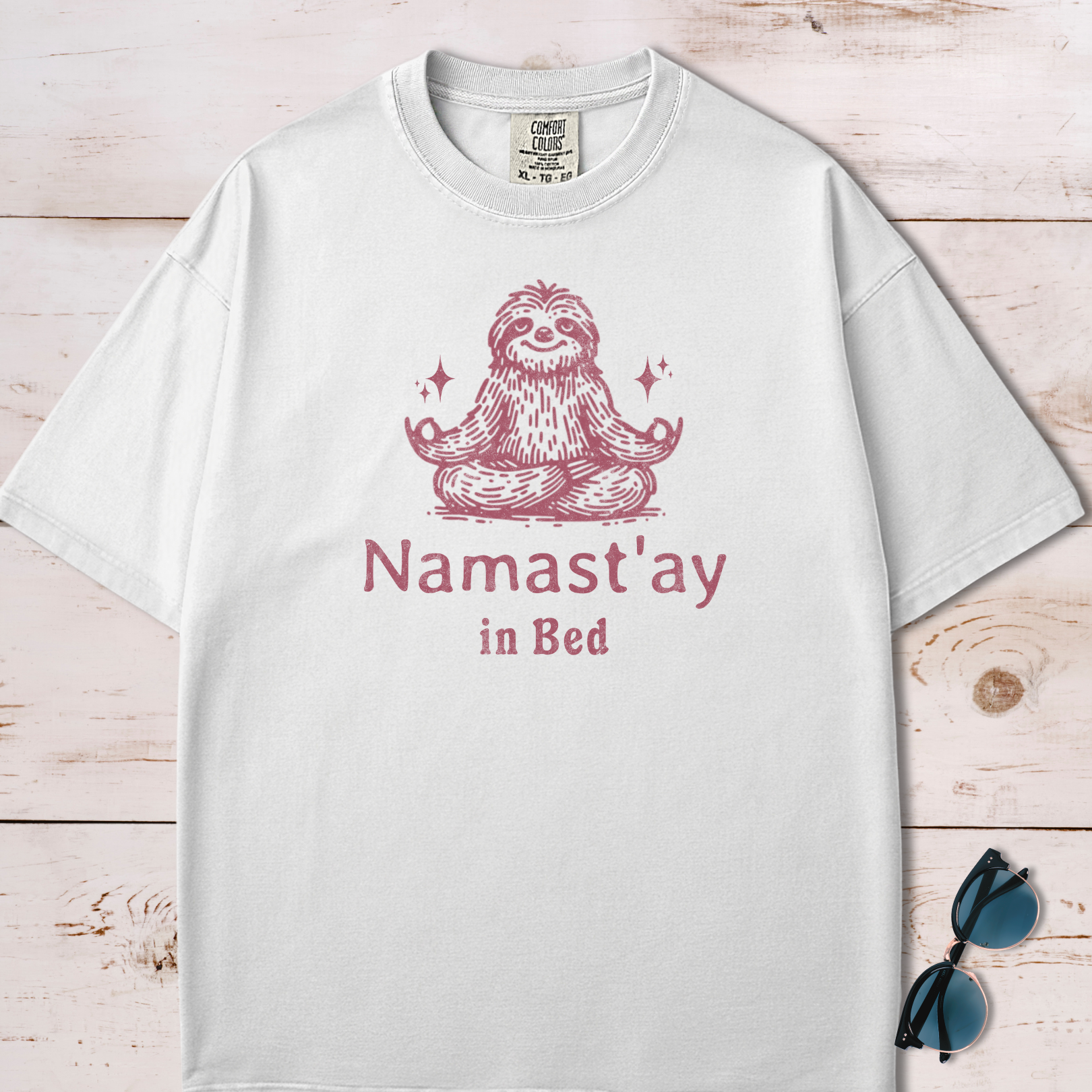 Namaste Stay In Bed Lazy Yoga T-Shirt