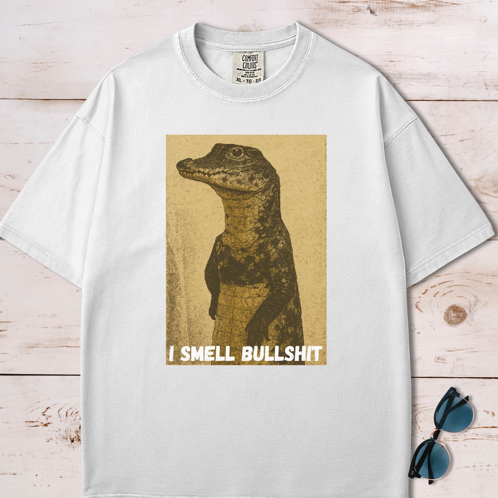 I Smell Bullshit Crocodile T-Shirt