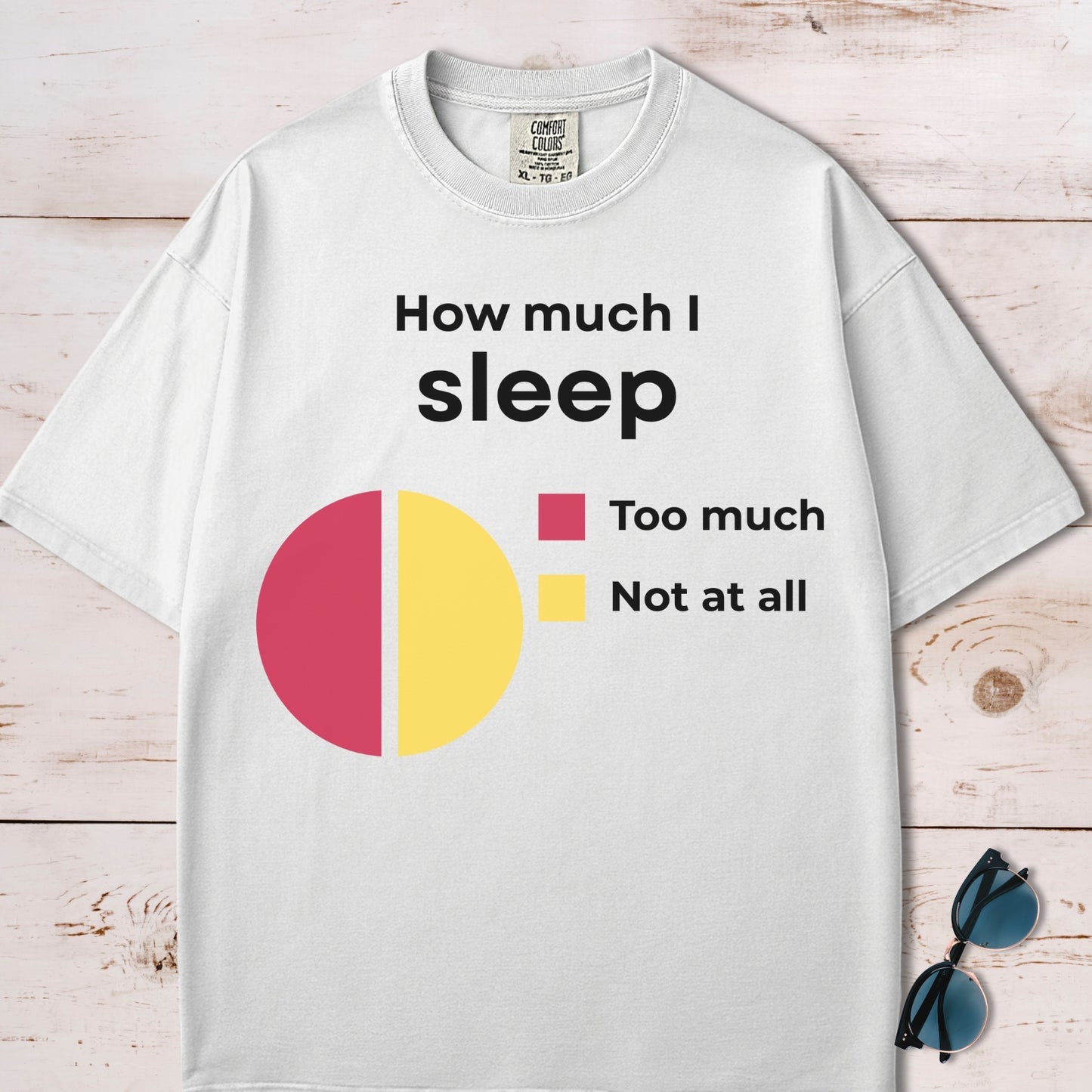 How Much I Sleep Funny Chart T-Shirt
