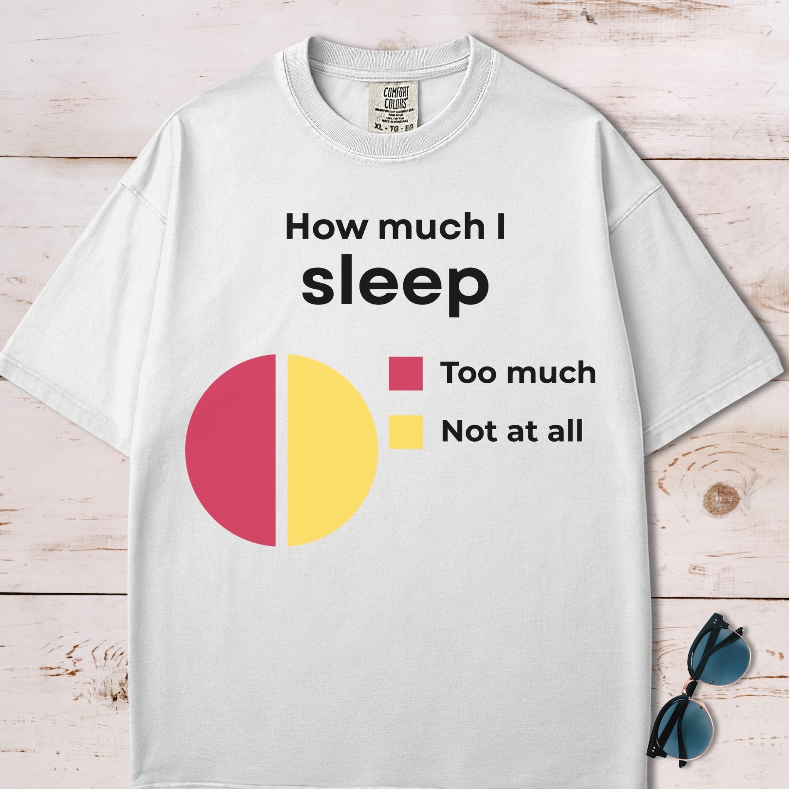 How Much I Sleep Funny Chart T-Shirt