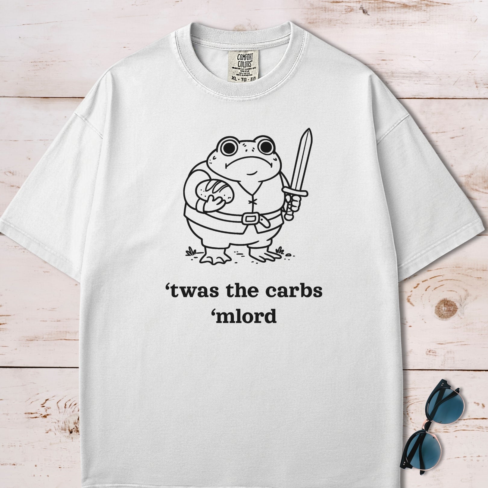 'Twas The Carbs M'Lord Chubby Frog T-Shirt