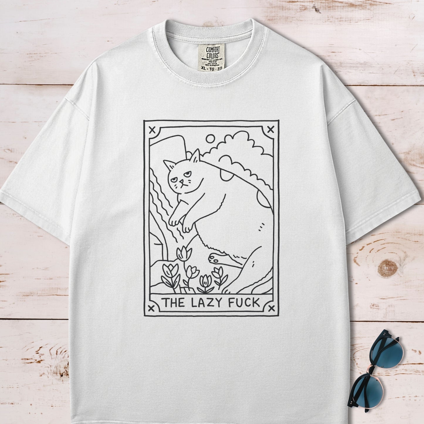 The Lazy F*ck Tarot Card T-Shirt