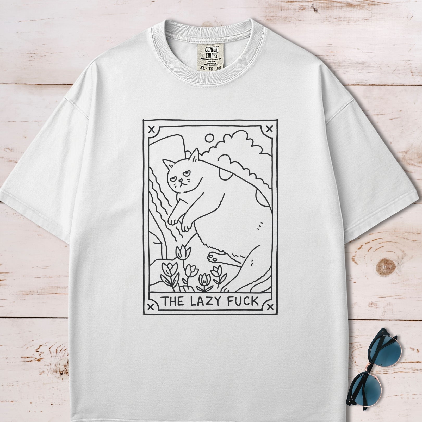 The Lazy F*ck Tarot Card T-Shirt