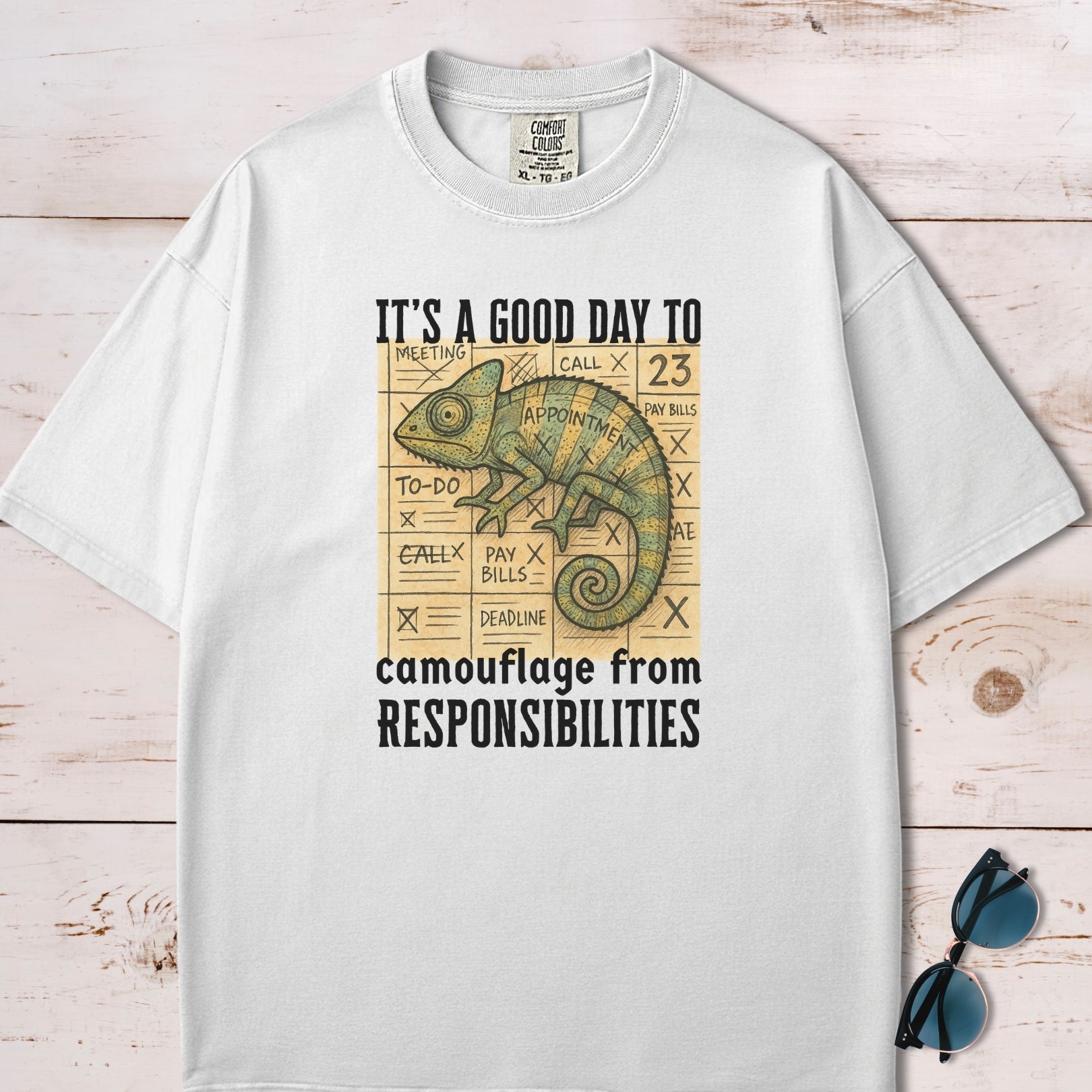 Chameleon Camouflage from Responsibilities T-Shirt