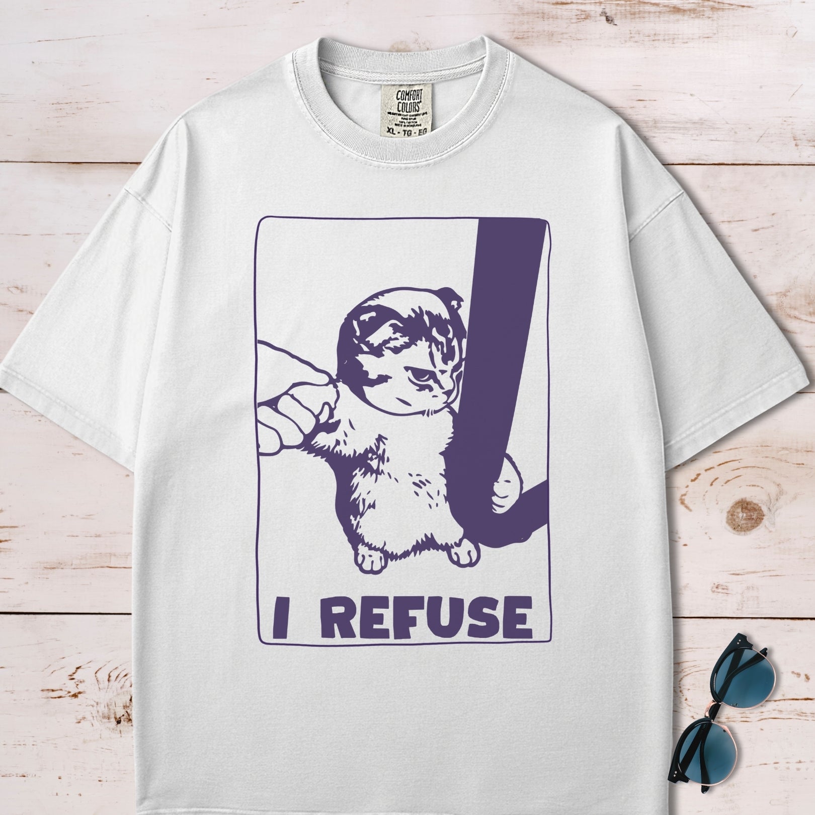 I Refuse Cute Cat T-Shirt