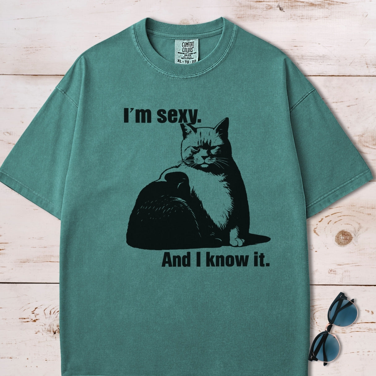 I'm Sexy And I Know It Chubby Cat T-Shirt