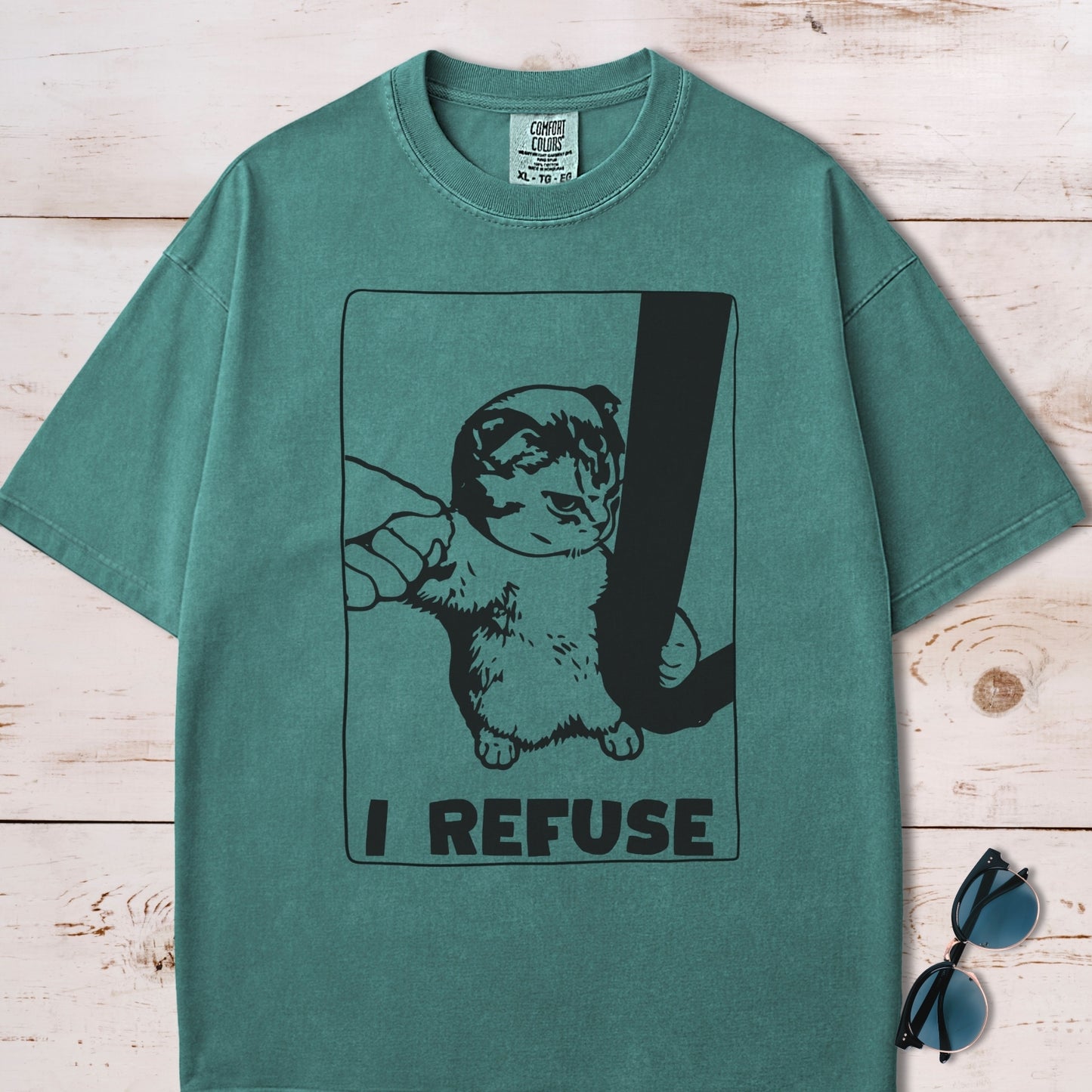 I Refuse Cute Cat T-Shirt