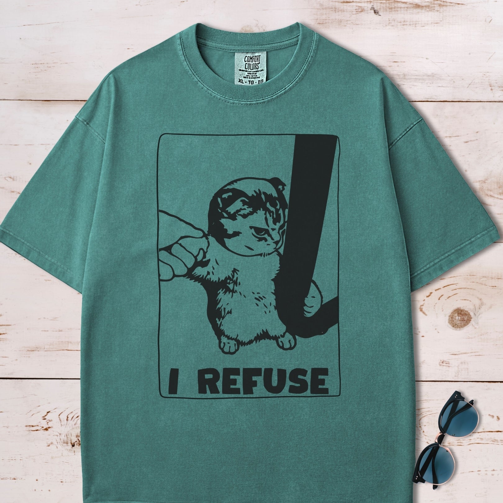 I Refuse Cute Cat T-Shirt