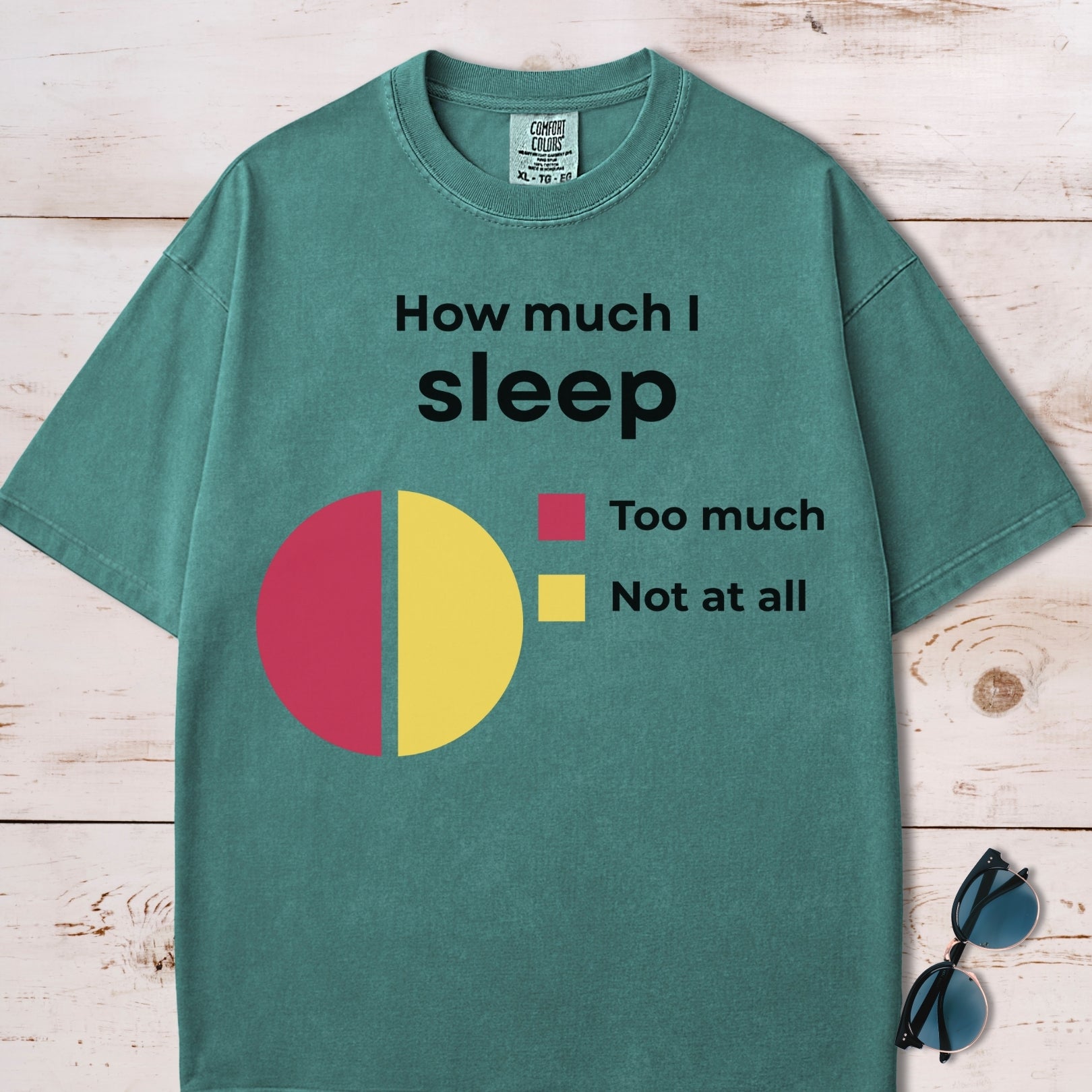 How Much I Sleep Funny Chart T-Shirt