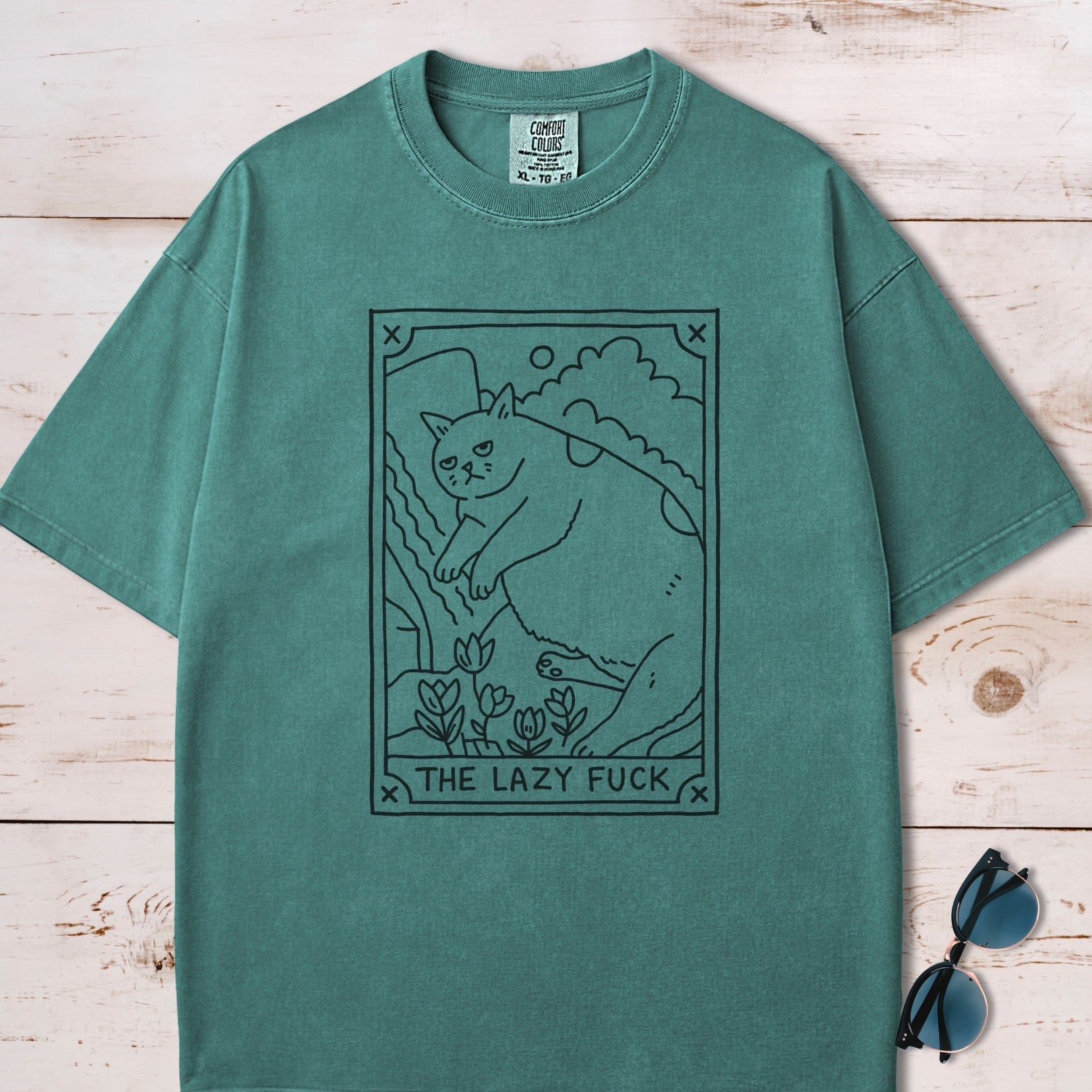 The Lazy F*ck Tarot Card T-Shirt