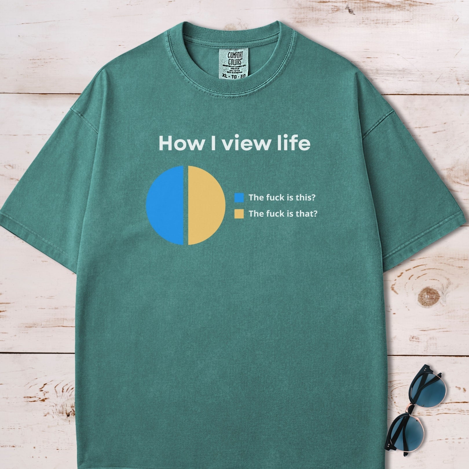 How I View Life Pie Chart T-Shirt