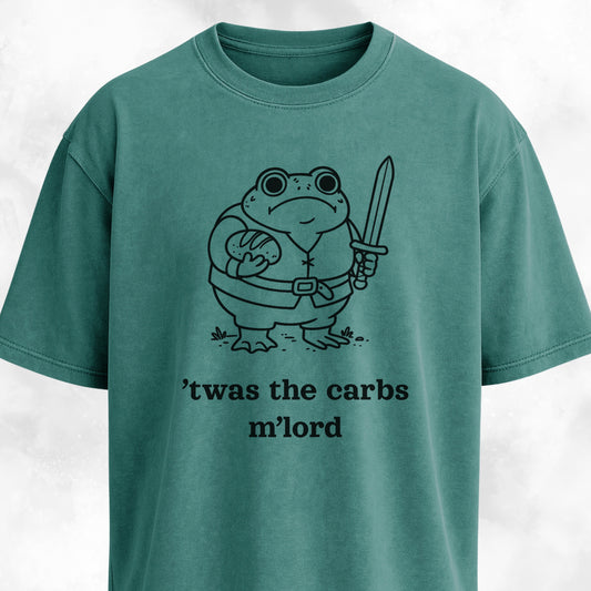 'Twas The Carbs M'Lord Chubby Frog T-Shirt