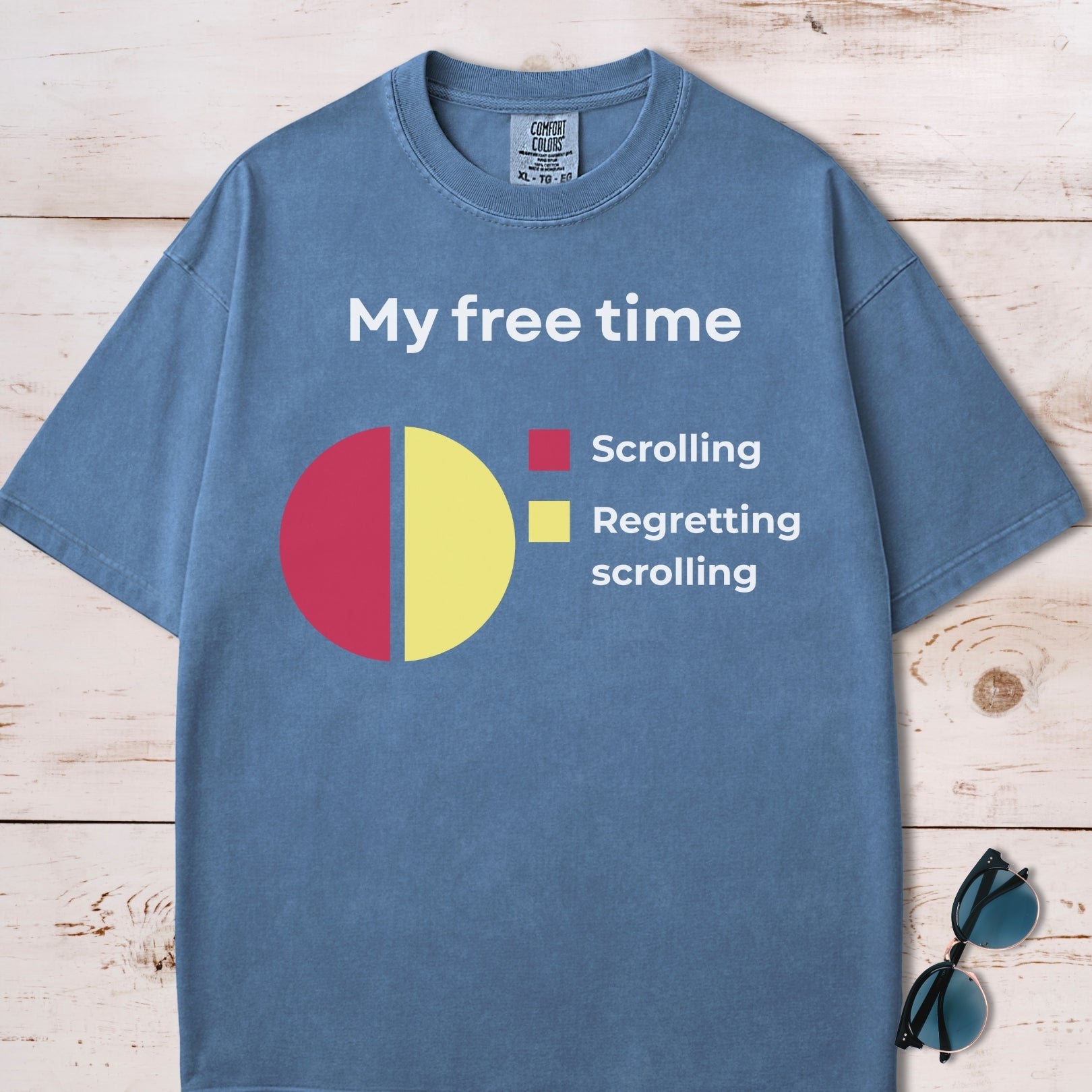 My Free Time Pie Chart T-Shirt