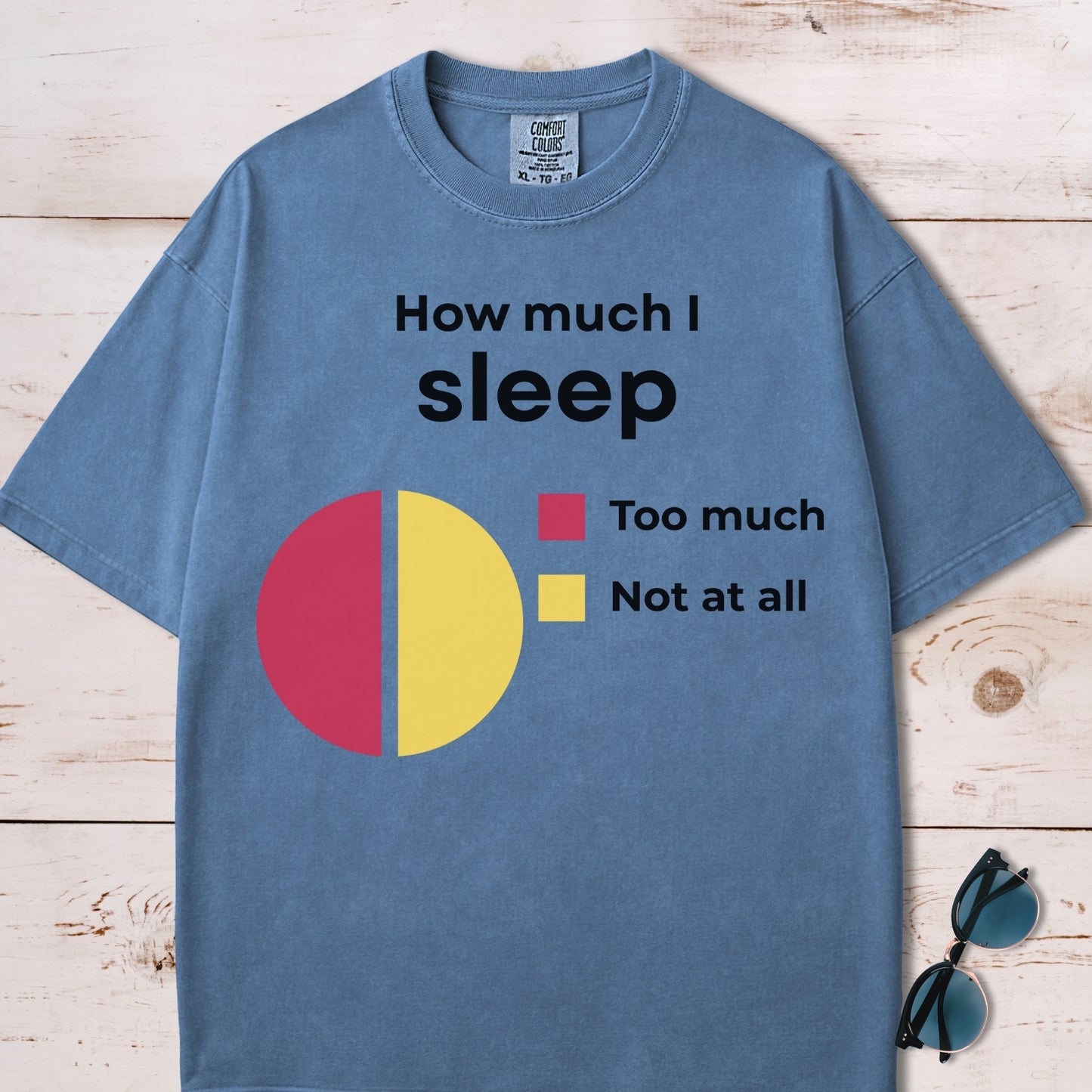 How Much I Sleep Funny Chart T-Shirt