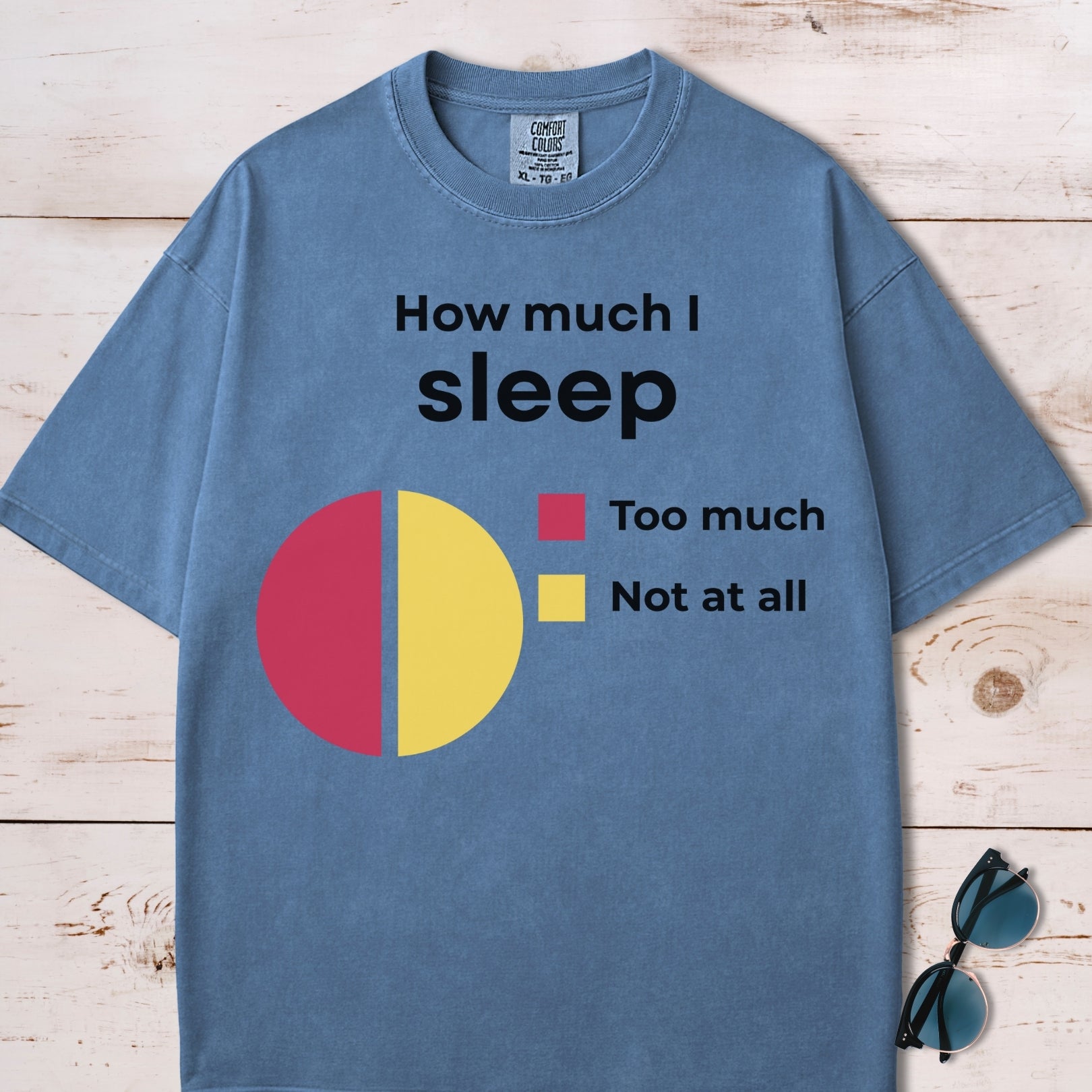 How Much I Sleep Funny Chart T-Shirt