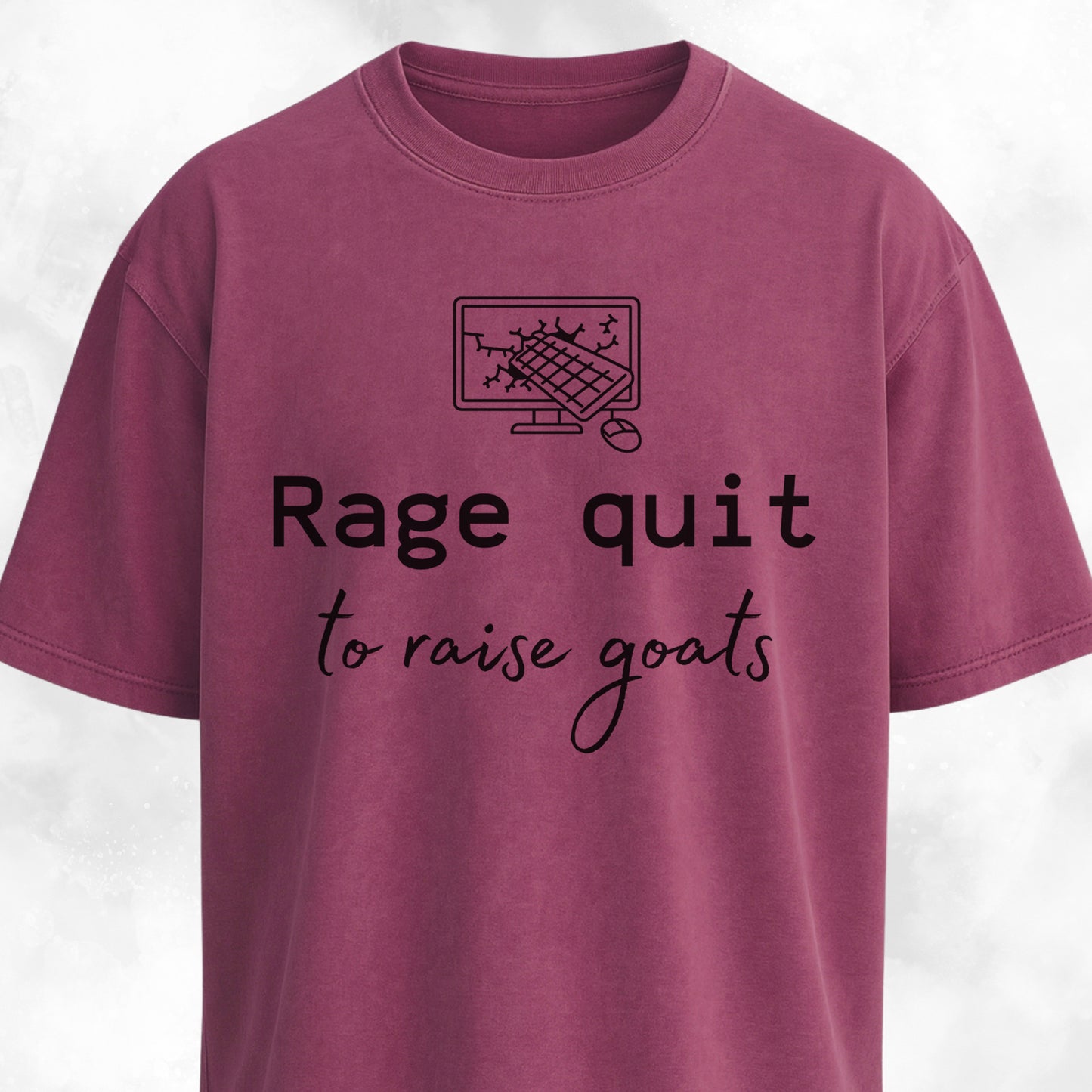 Rage Quit To Raise Goats Dev Plan B T-Shirt