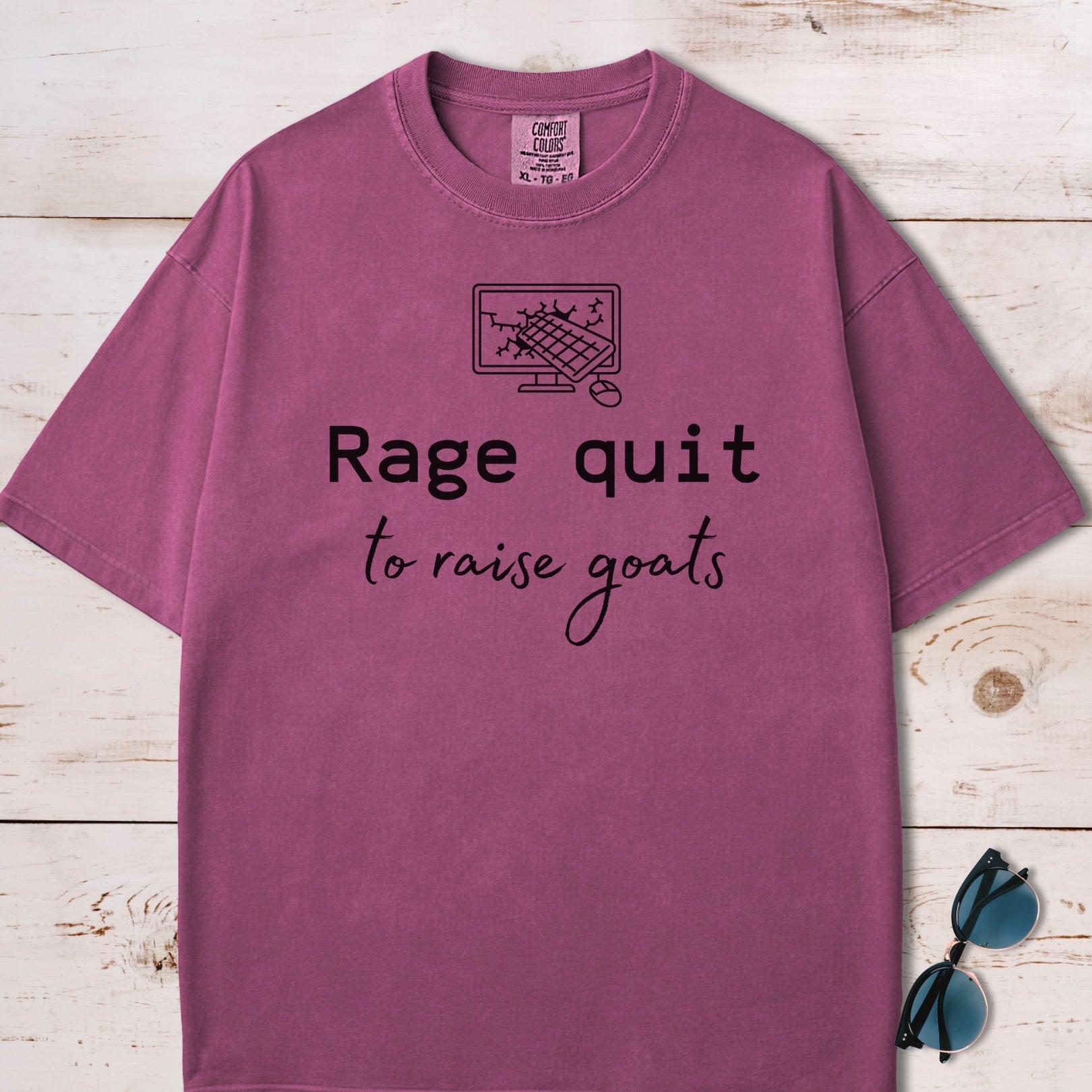 Rage Quit To Raise Goats Dev Plan B T-Shirt