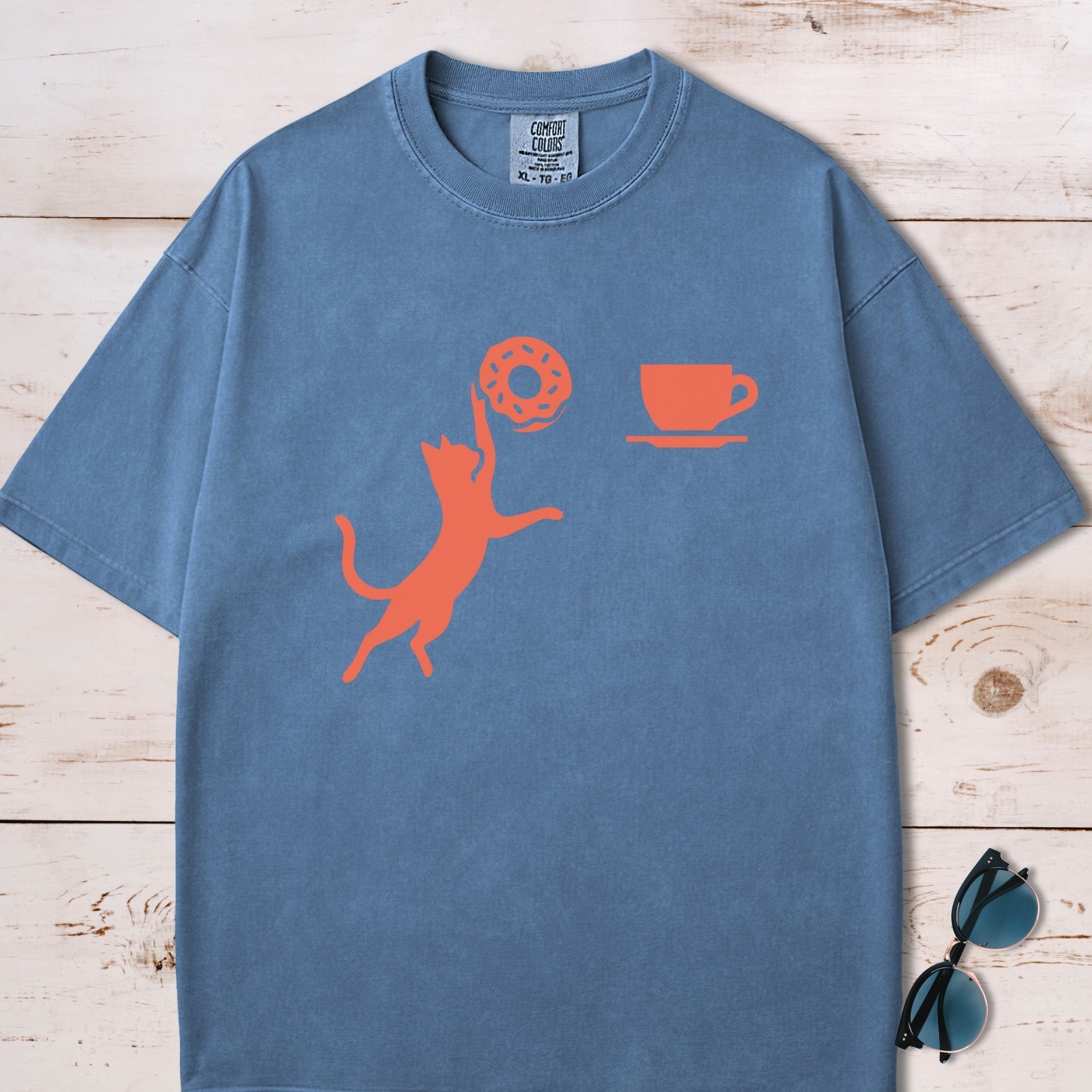 Donut Slam Dunk Cat T-Shirt