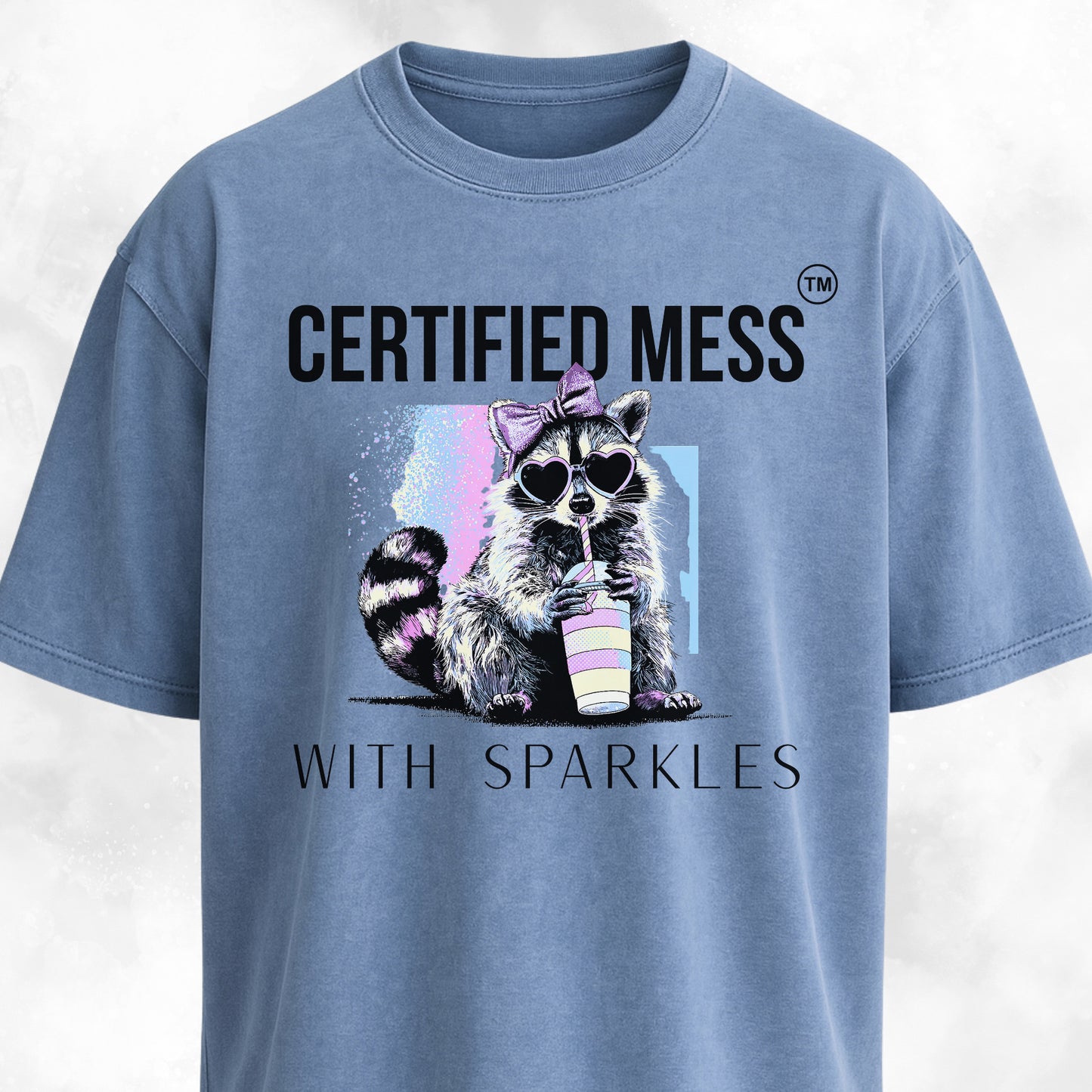Certified Mess With Sparkles Raccoon T-Shirt