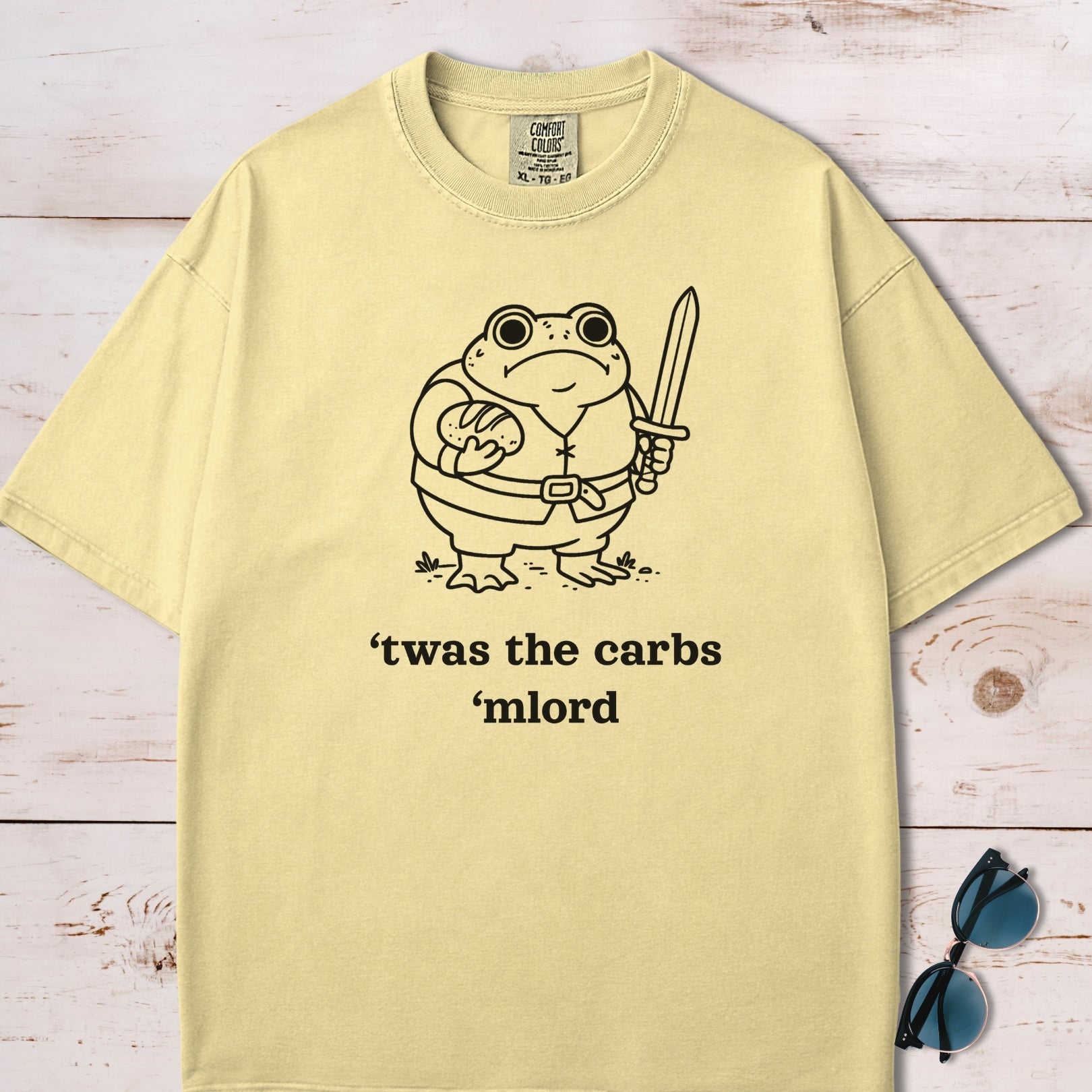 'Twas The Carbs M'Lord Chubby Frog T-Shirt
