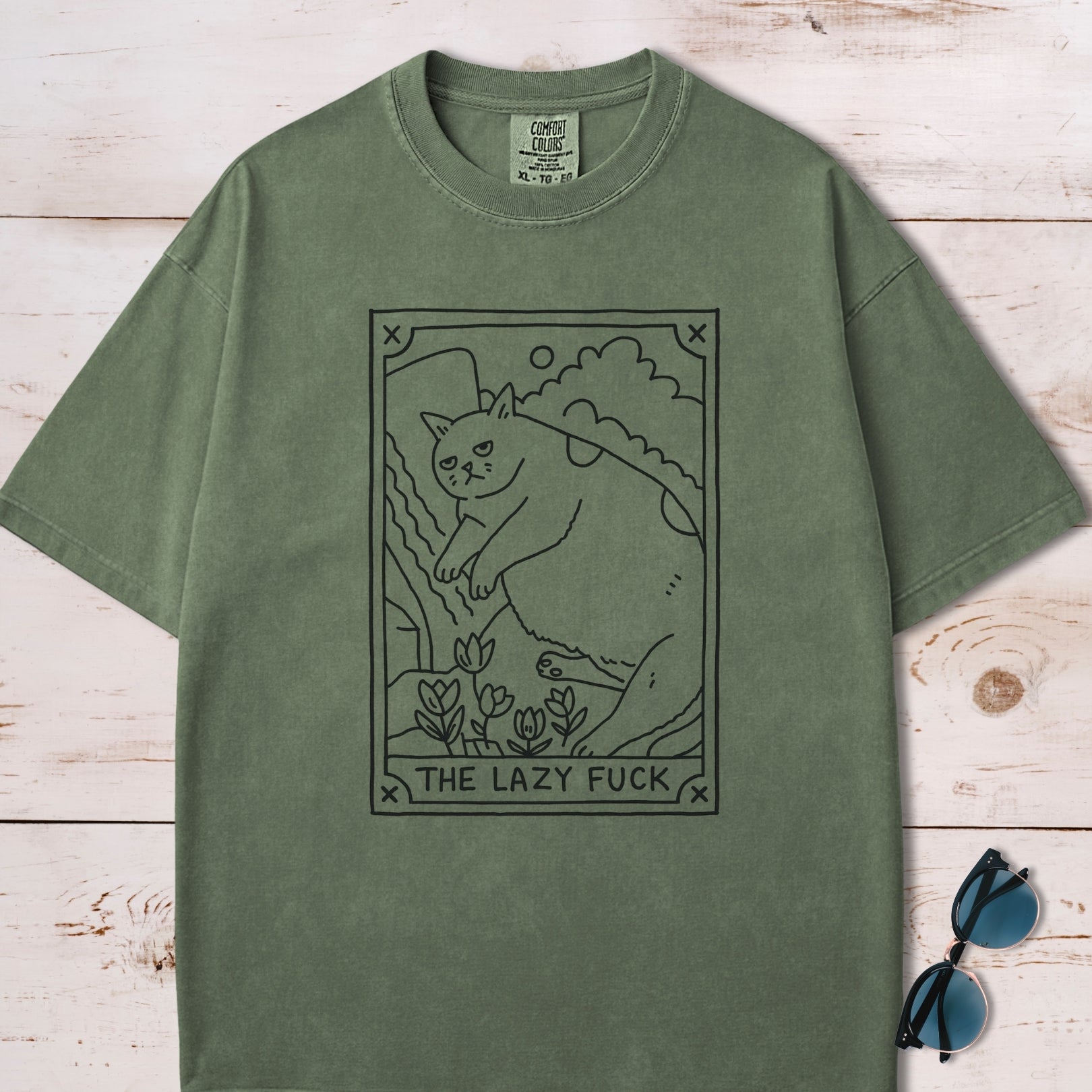 The Lazy F*ck Tarot Card T-Shirt