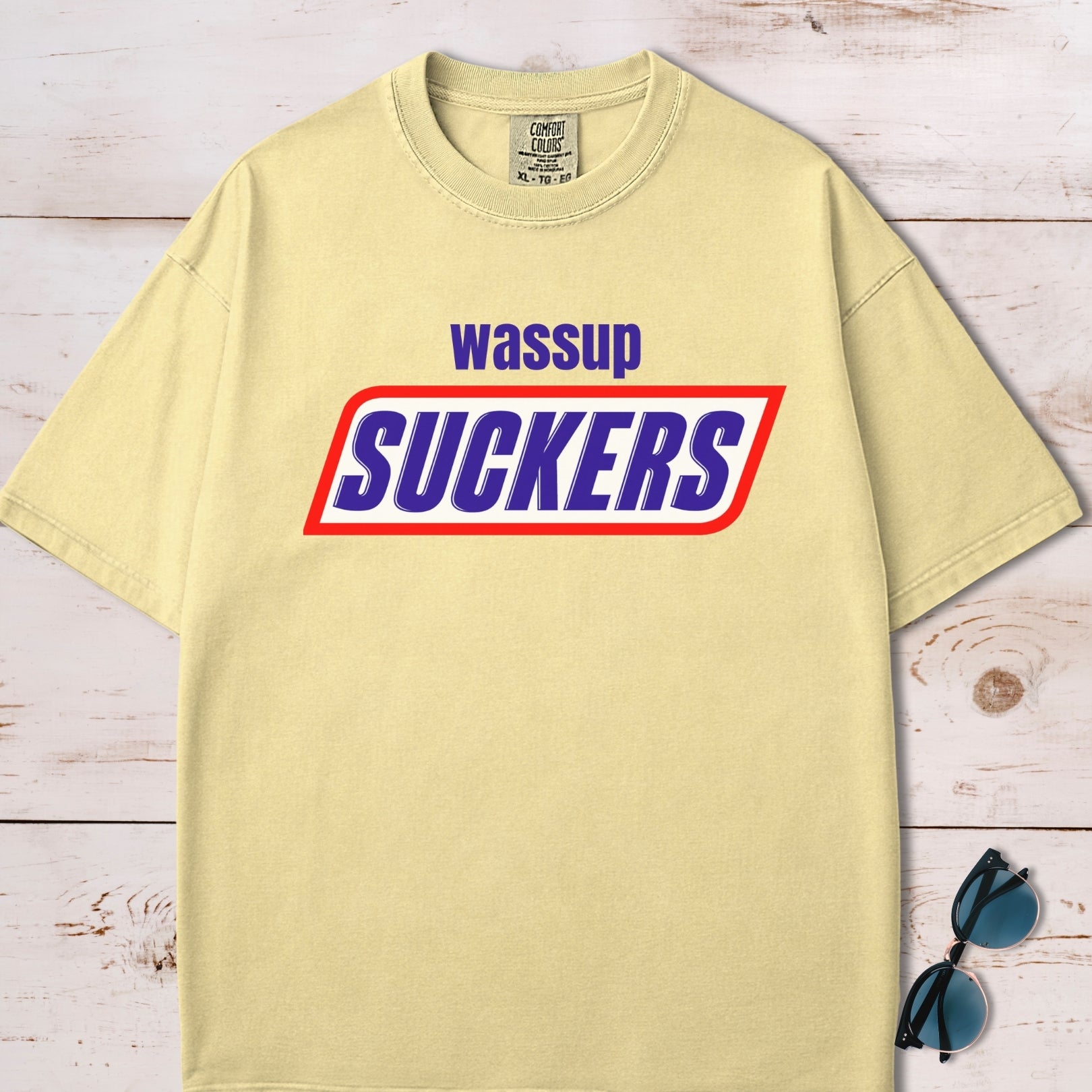 Wassup Suckers Logo Parody T-Shirt