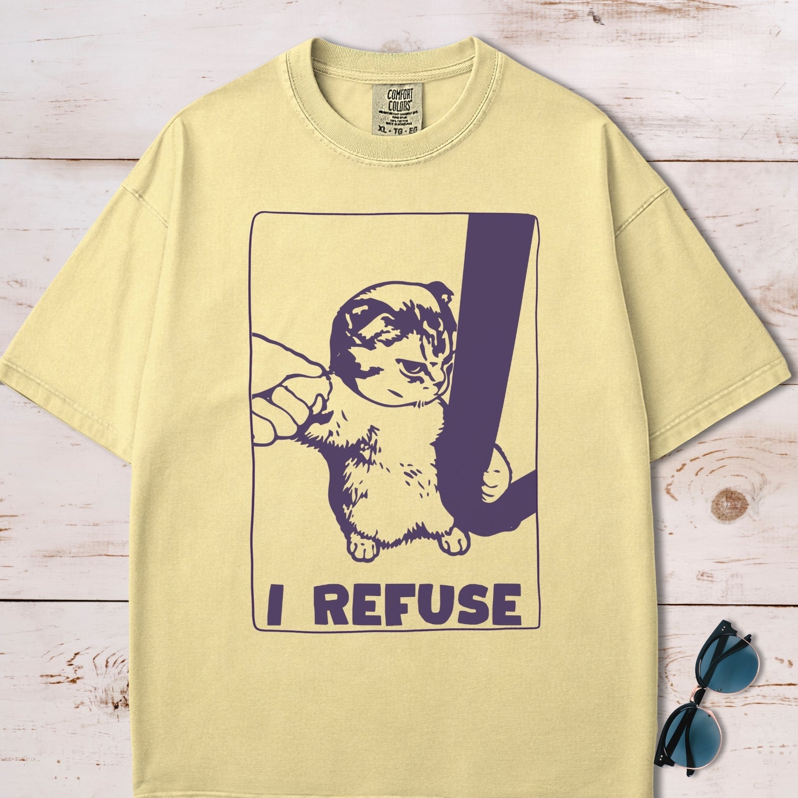 I Refuse Cute Cat T-Shirt