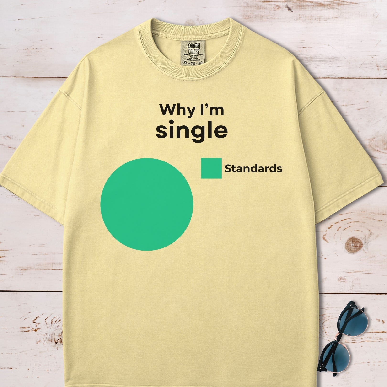 Why I'm Single Pie Chart T-Shirt