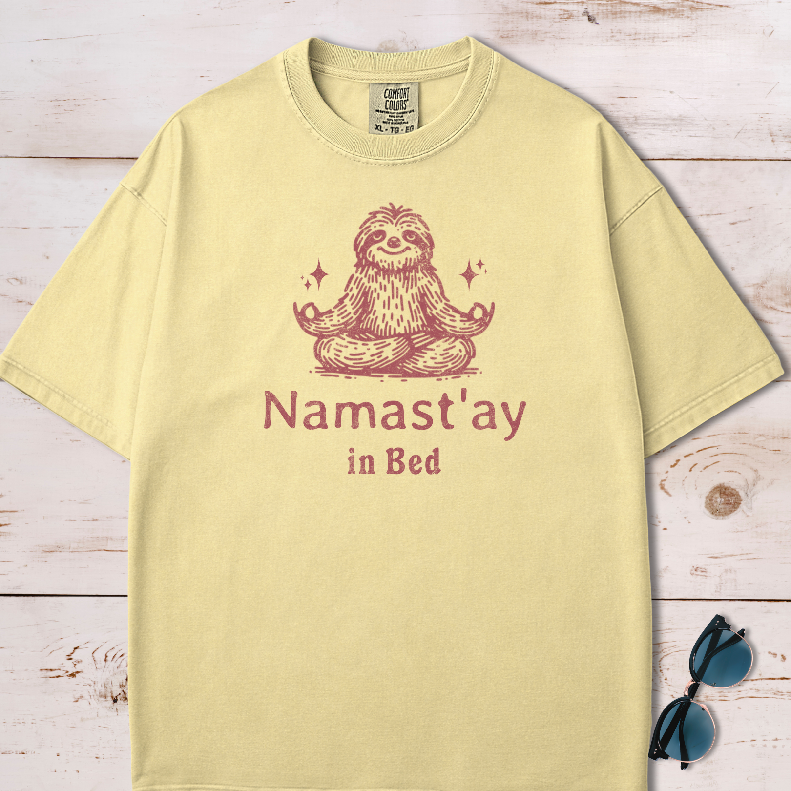 Namaste Stay In Bed Lazy Yoga T-Shirt