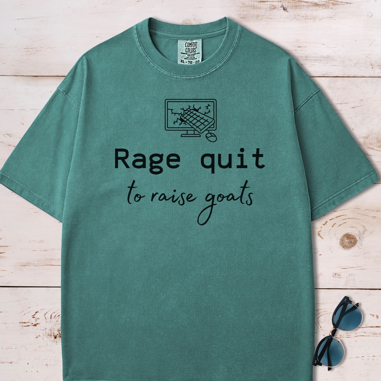 Rage Quit To Raise Goats Dev Plan B T-Shirt