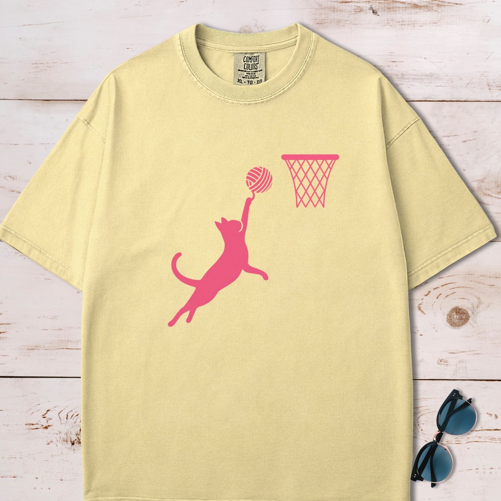Cat Slam Dunk T-Shirt