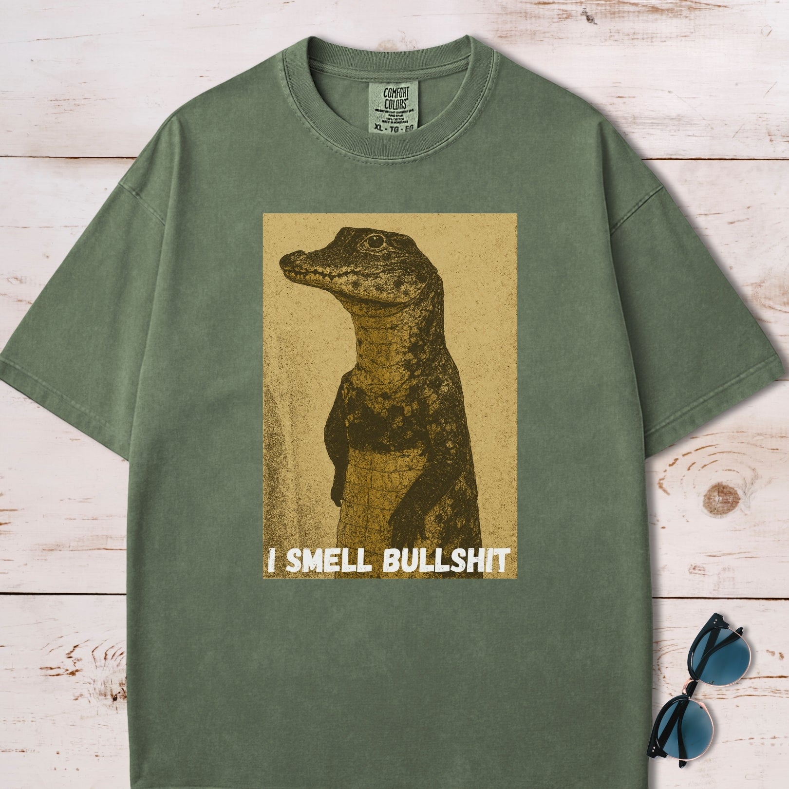 I Smell Bullshit Crocodile T-Shirt