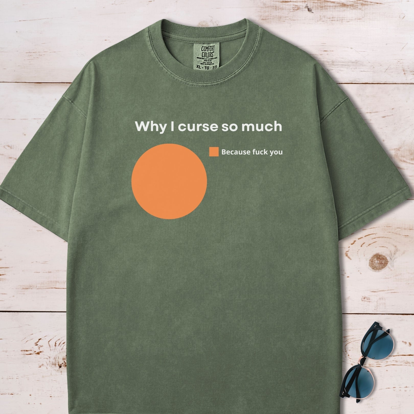 Why I Curse So Much Pie Chart T-Shirt