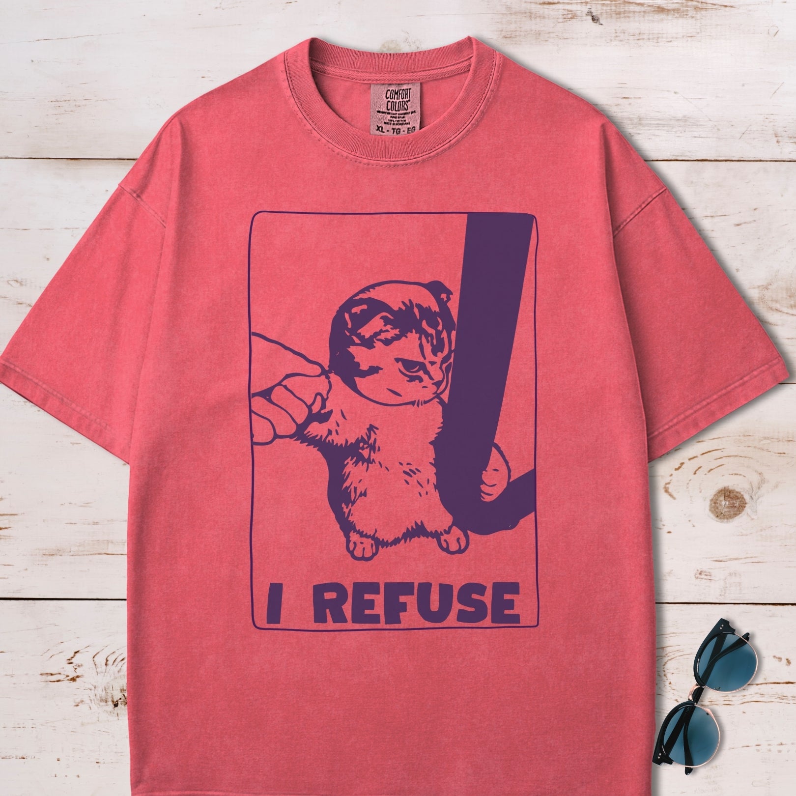 I Refuse Cute Cat T-Shirt