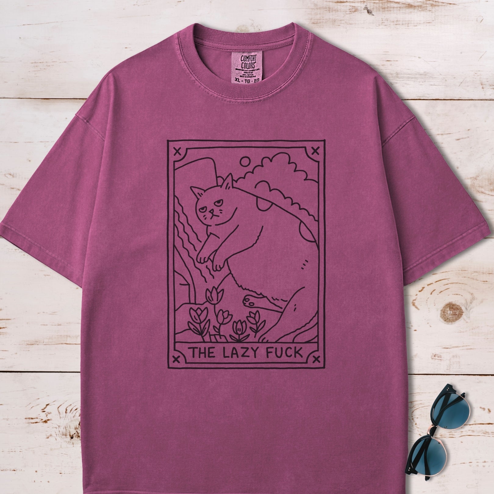 The Lazy F*ck Tarot Card T-Shirt