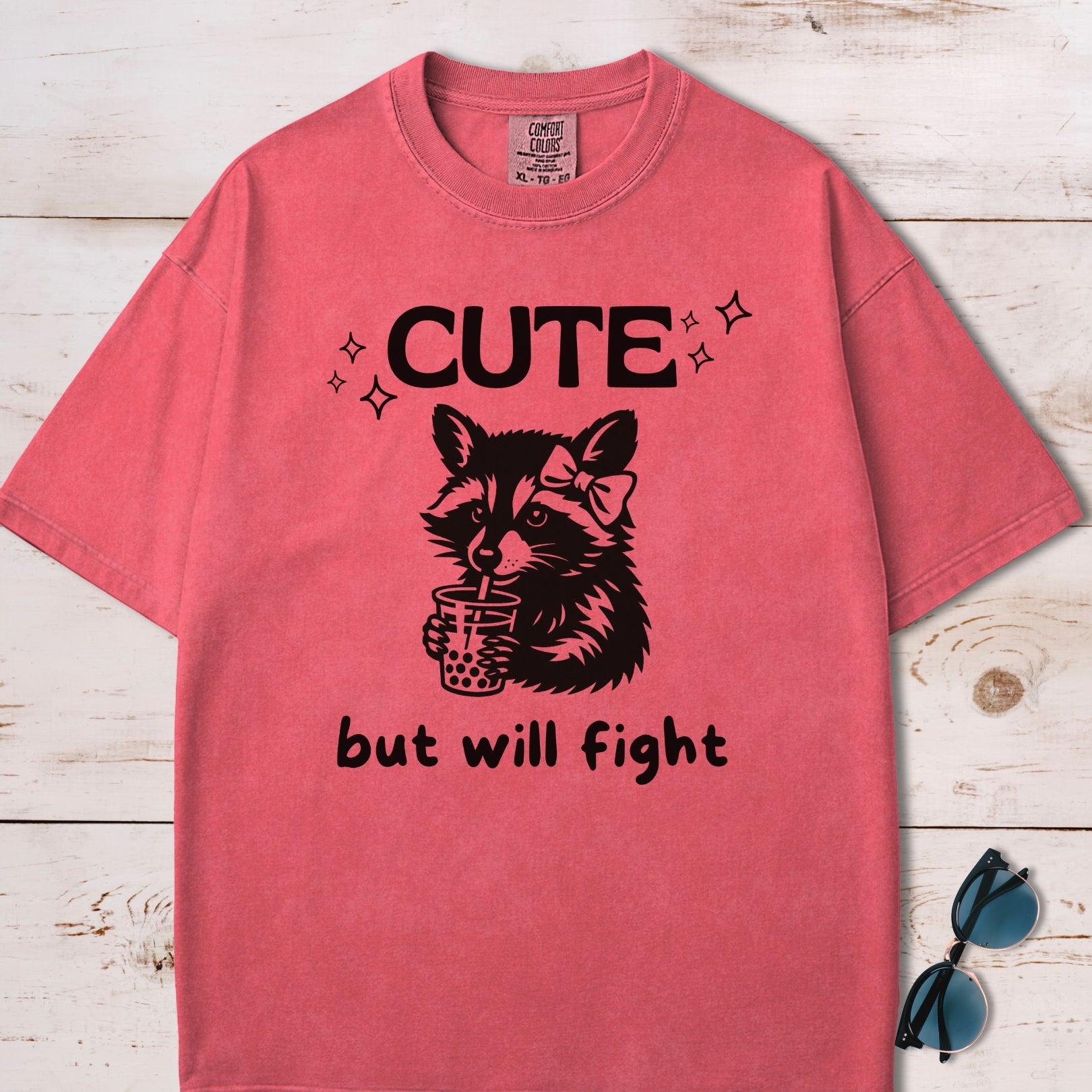 Cute But Will Fight Raccoon T-Shirt