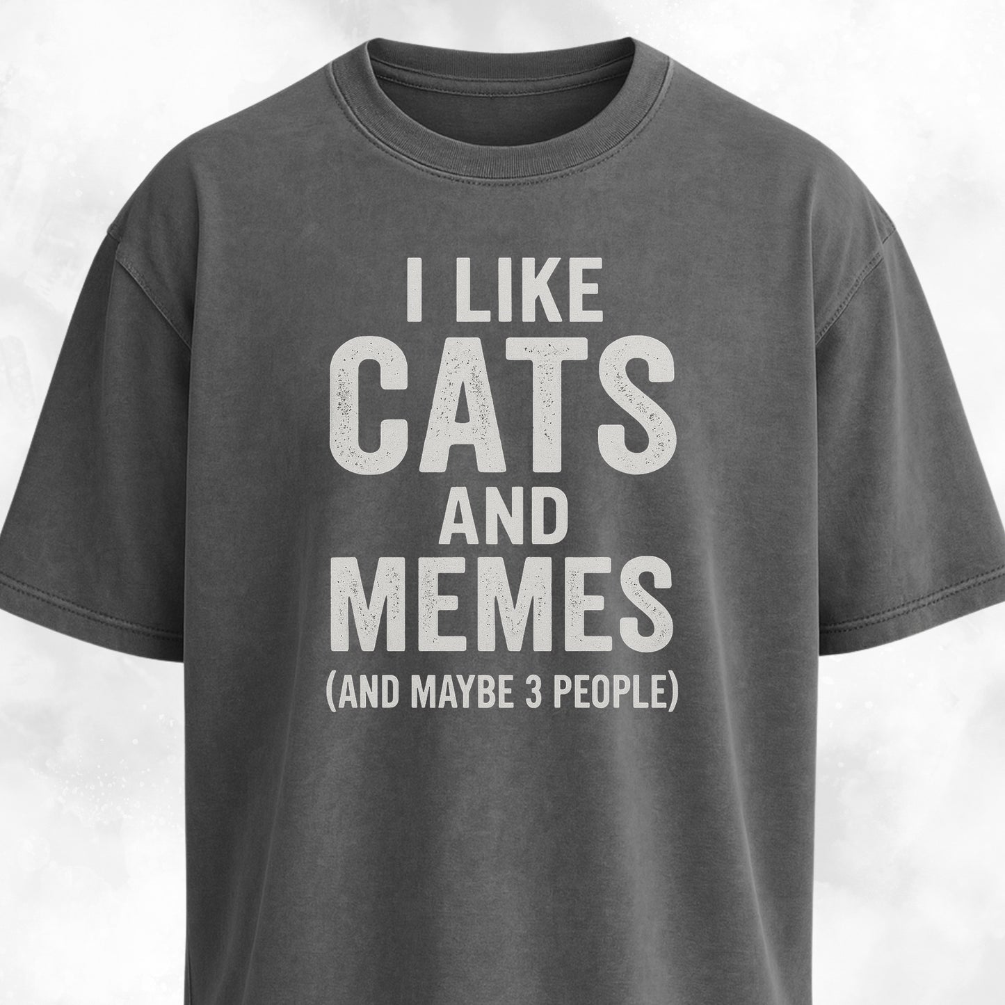 I Like Cats And Memes Sarcastic T-Shirt