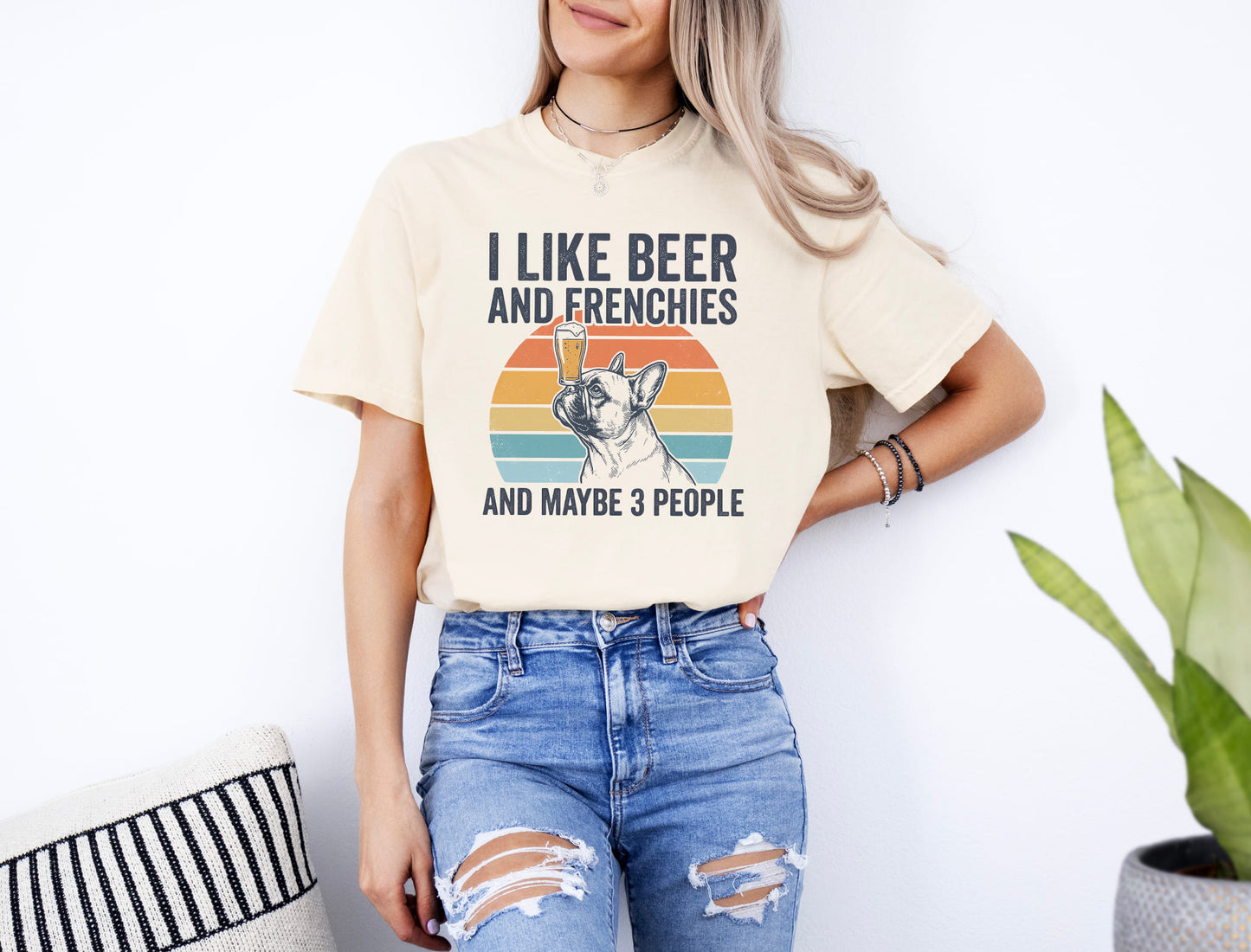 I Like Beer And Frenchies T-Shirt