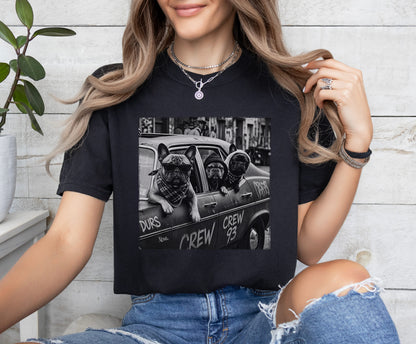 Frenchies Gang In A Car T-Shirt