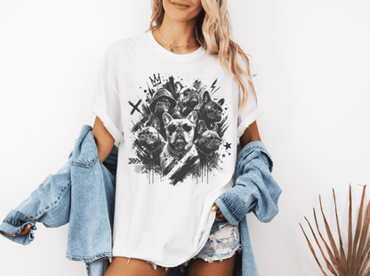 Urban Gangster French Bulldogs T-Shirt
